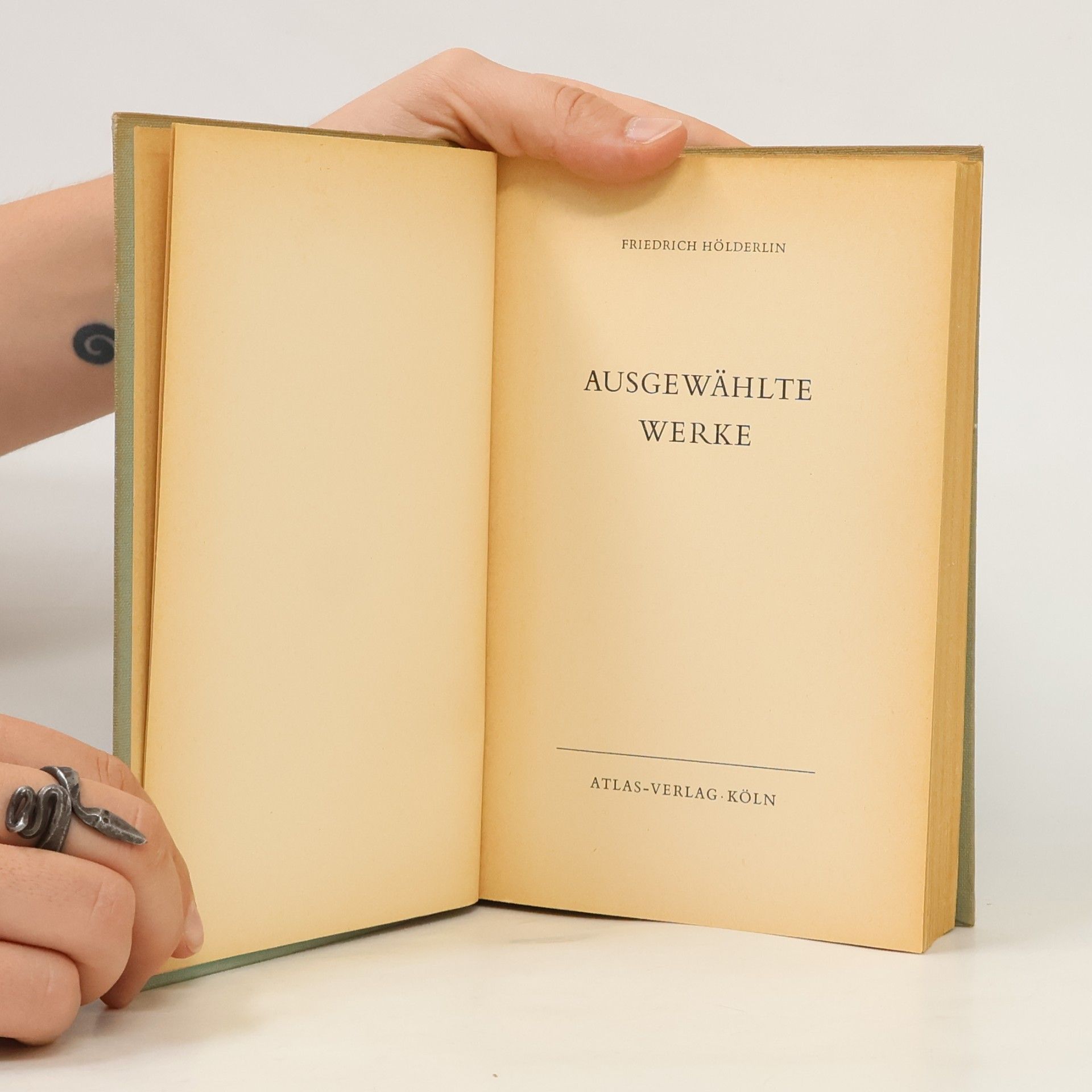 Friedrich Hölderlin Ausgewählte Werke