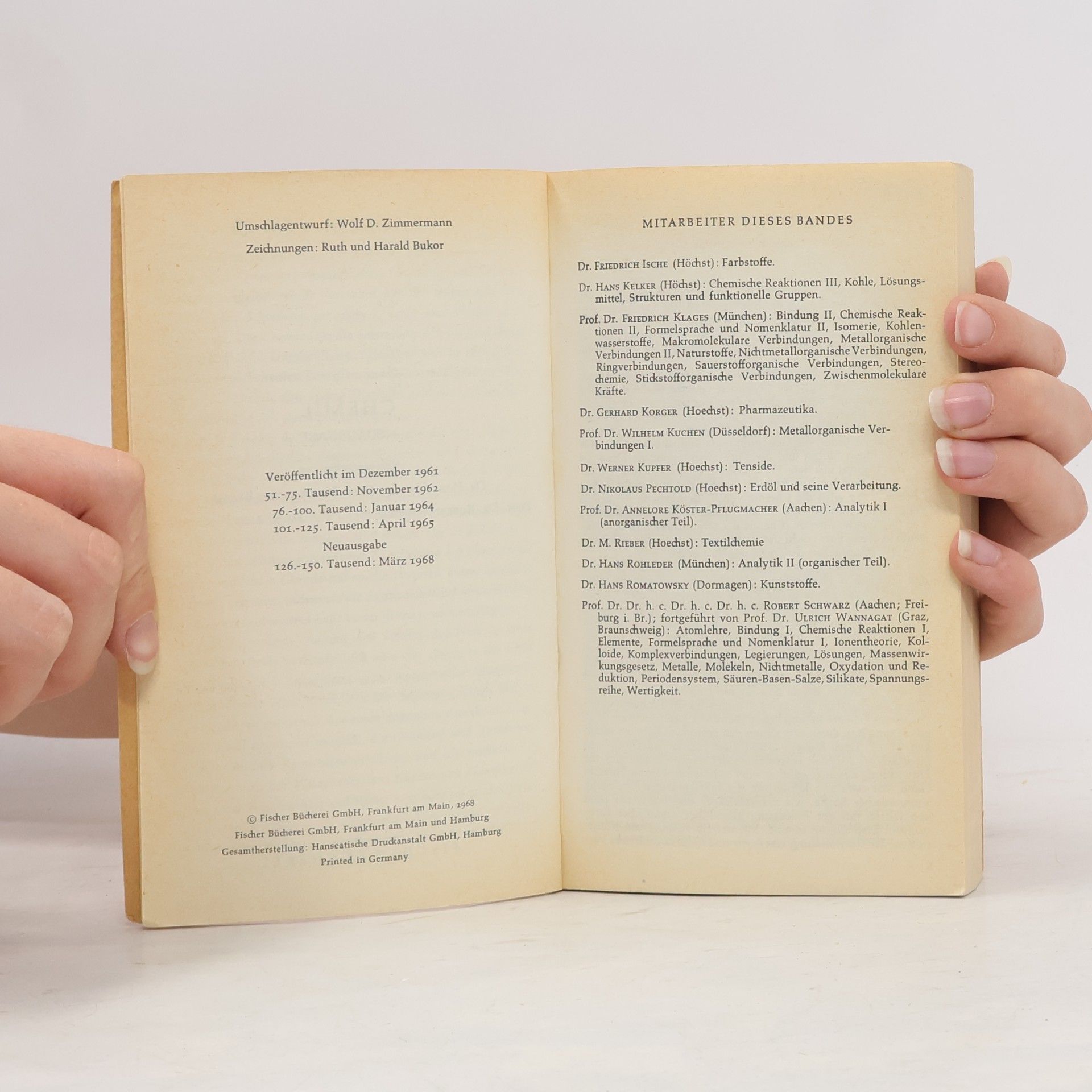 Autorenkollektiv Das Fischer Lexikon 26. Chemie