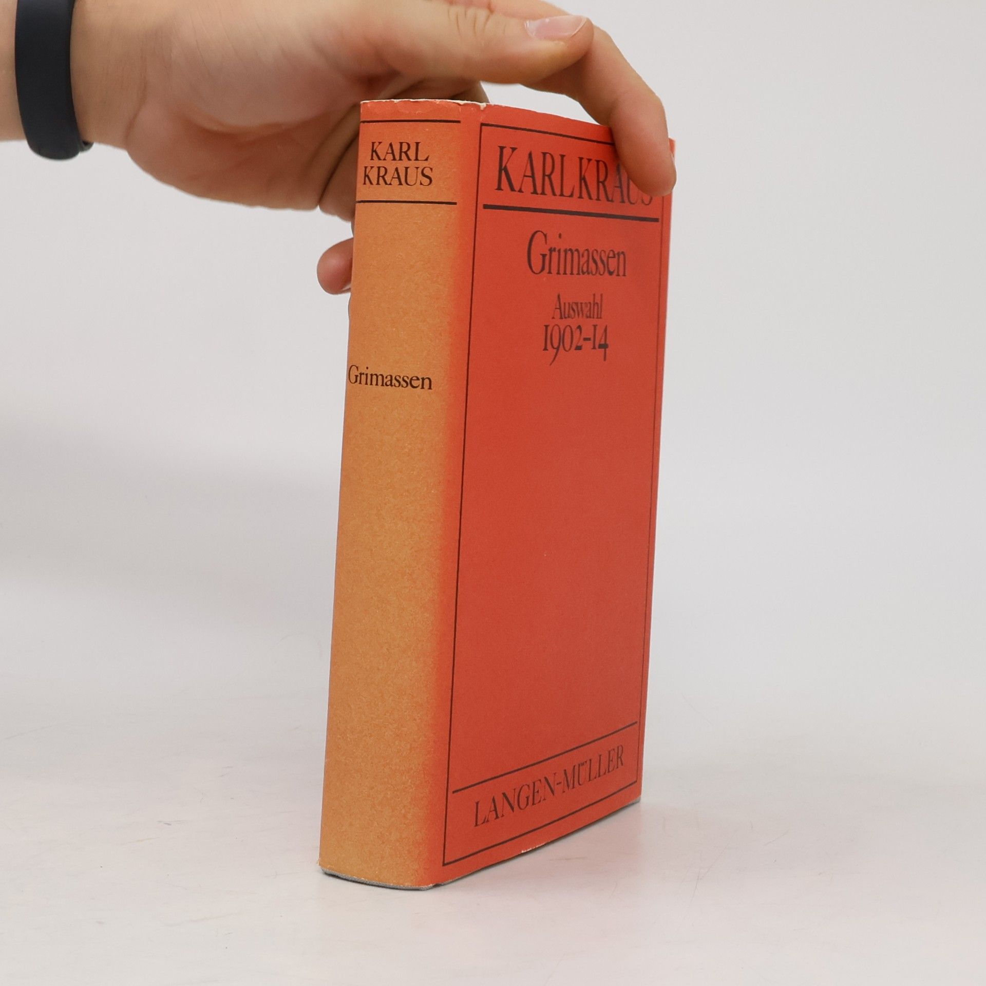Karl Kraus Grimassen Auswahl 1902-14