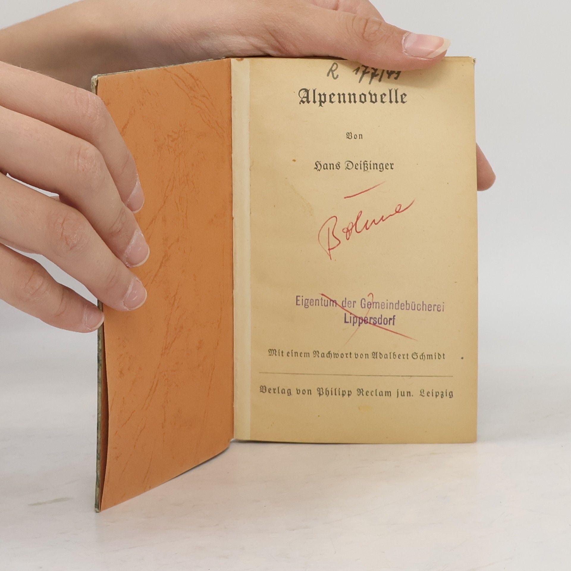 Hans Deissinger Alpennovelle