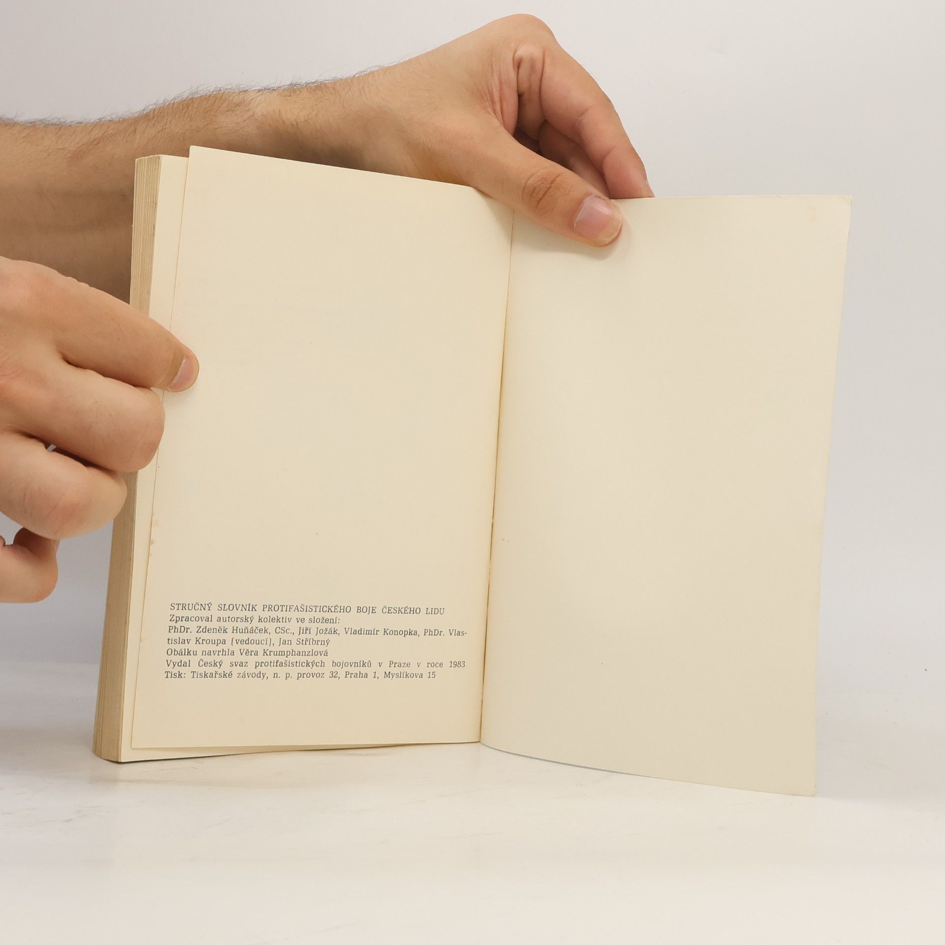 Zdeněk Huňáček Stručný slovník protifašistického boje českého lidu