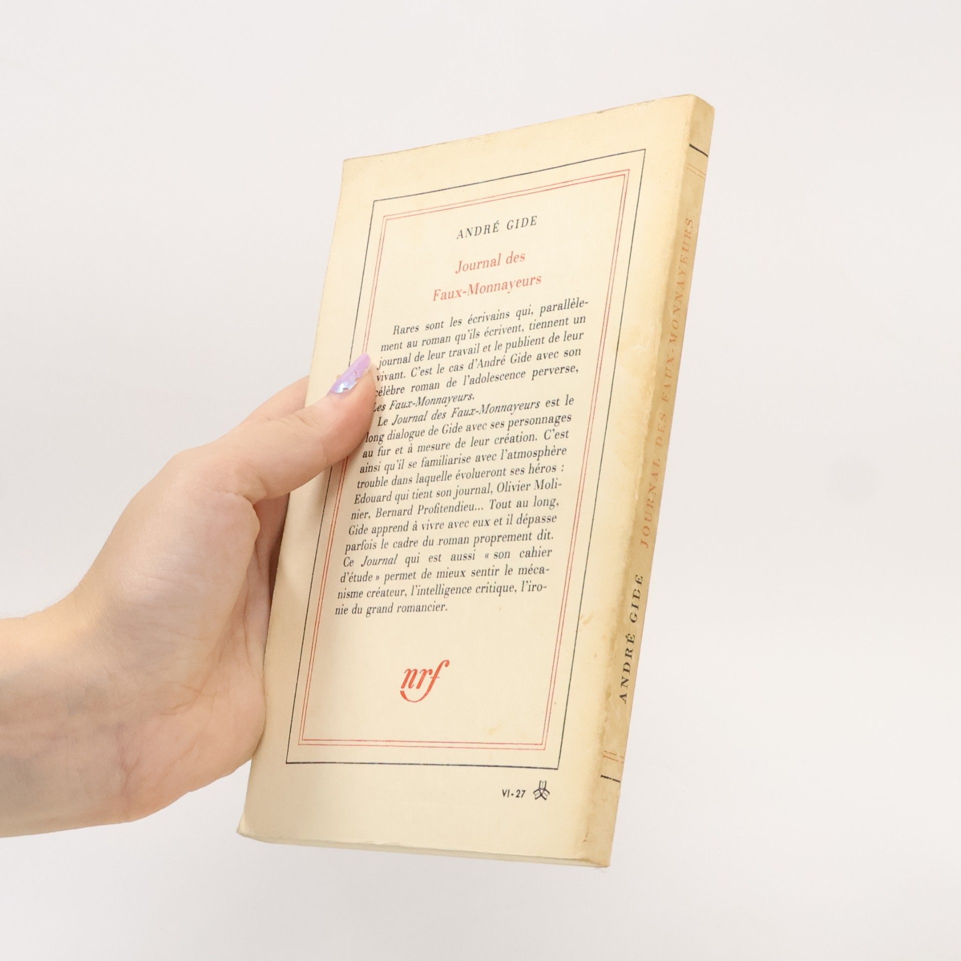 André Gide Journal des Faux-Monnayeurs