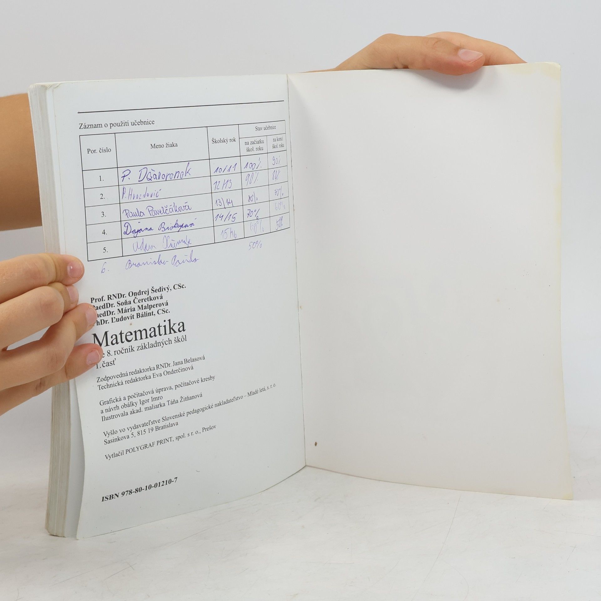 Collectif d'auteurs Matematika pre 8. ročník základných škol