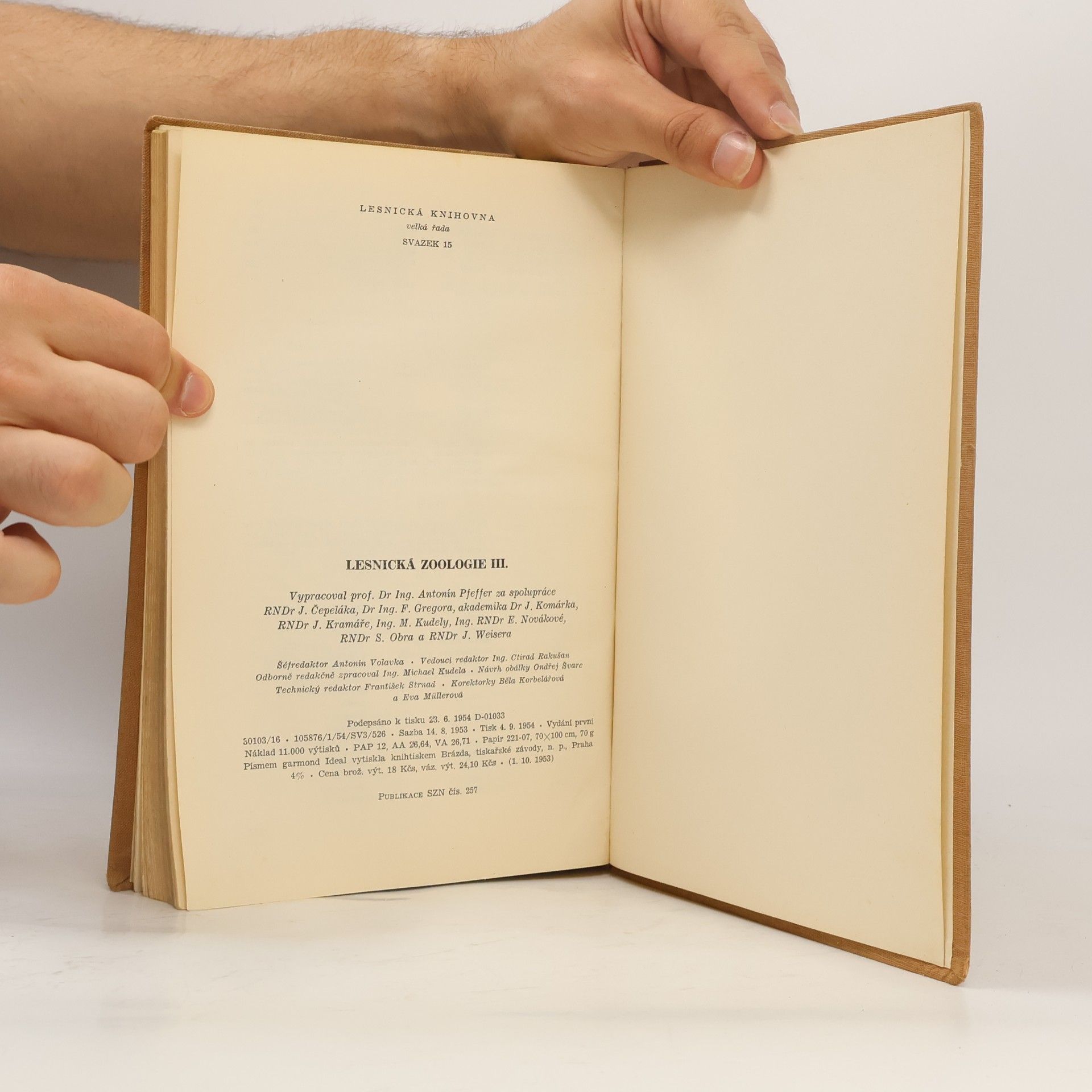 Antonín Pfeffer Lesnická zoologie III.