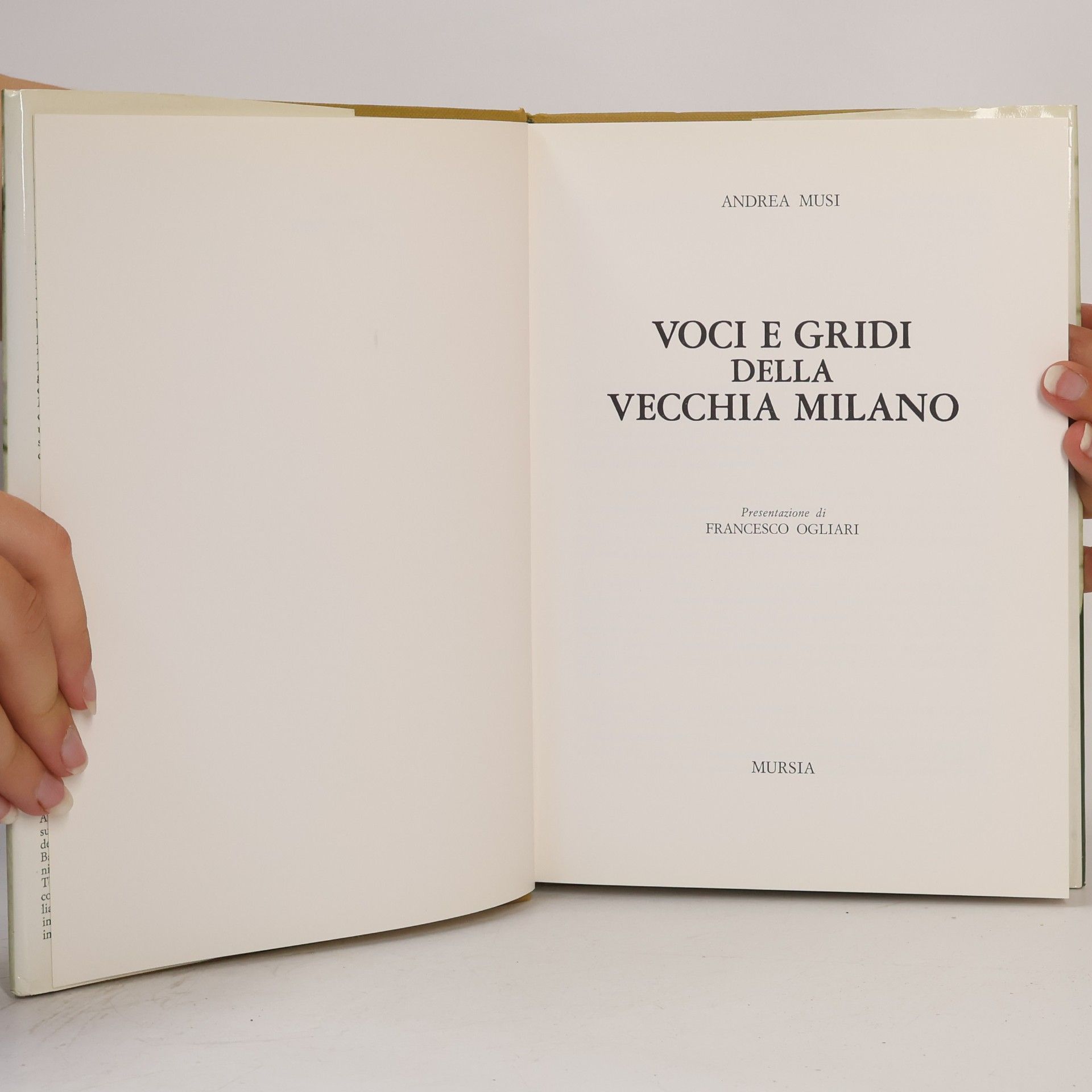 Andreas Musil Voci e gridi della vecchia Milano