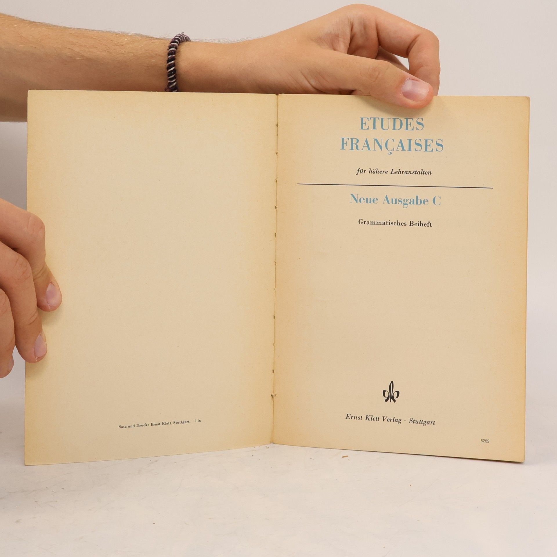 Fritz Strohmeyer Etudes Françaises für höhere Lehranstalten. Neue Ausgabe C
