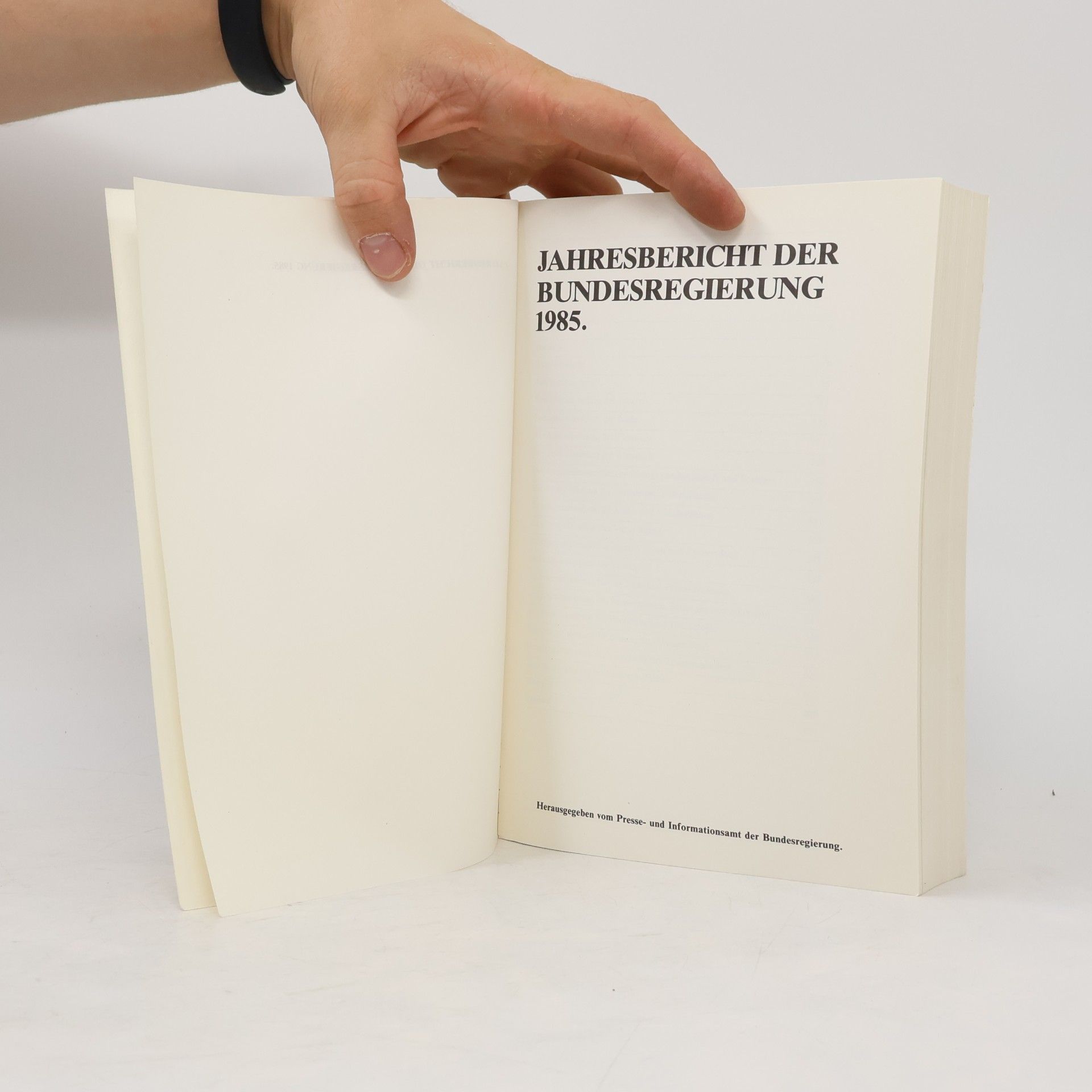 Autorenkollektiv Jahresbericht der Bundesregierung 1985