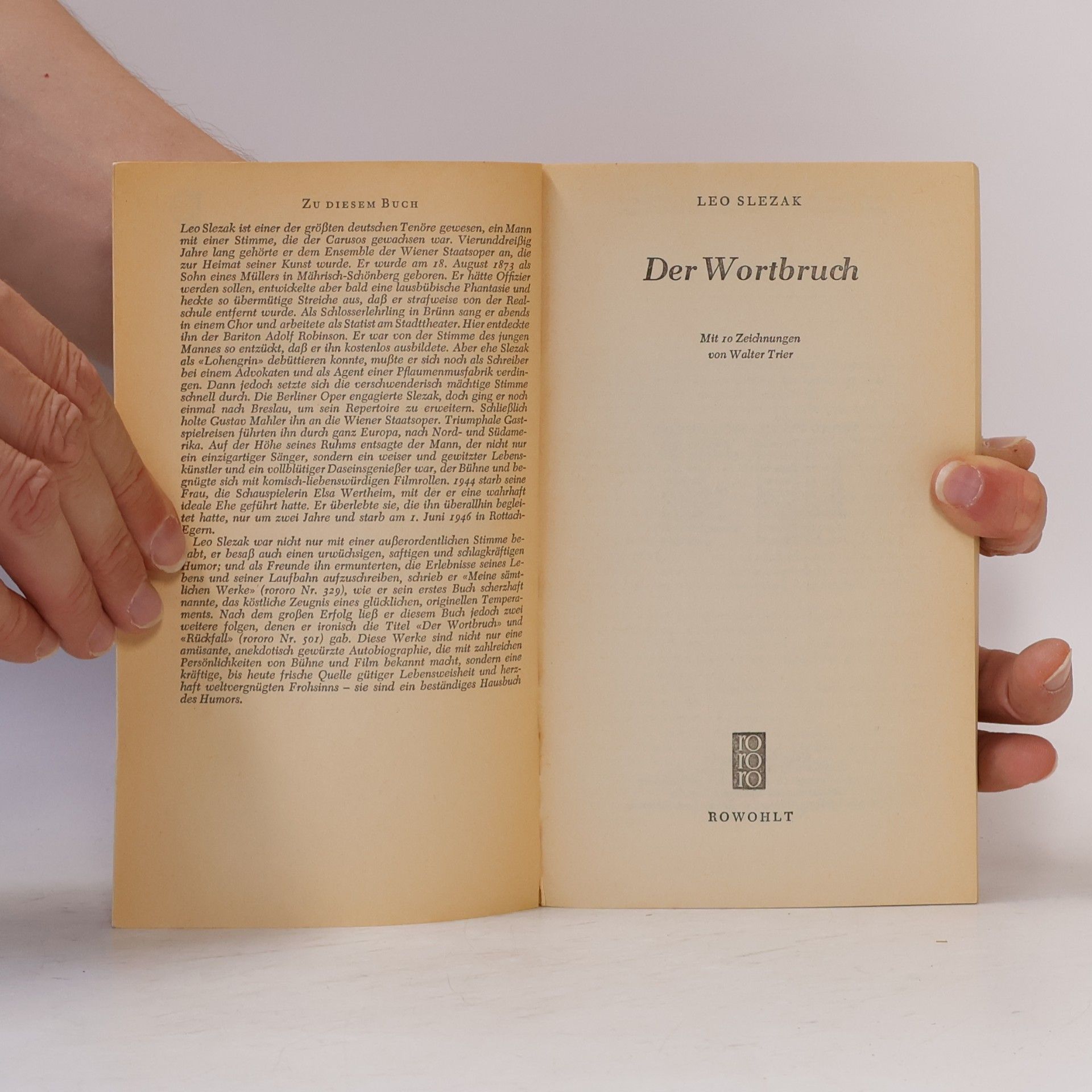 Leo Slezak Der Wortbruch