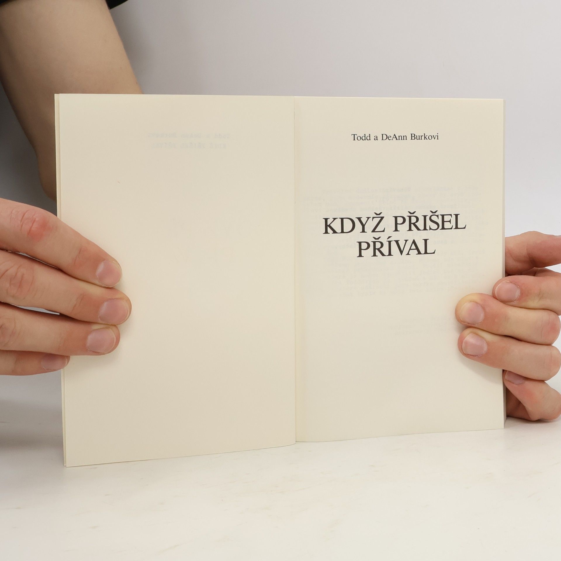 Todd Burke Když přišel příval