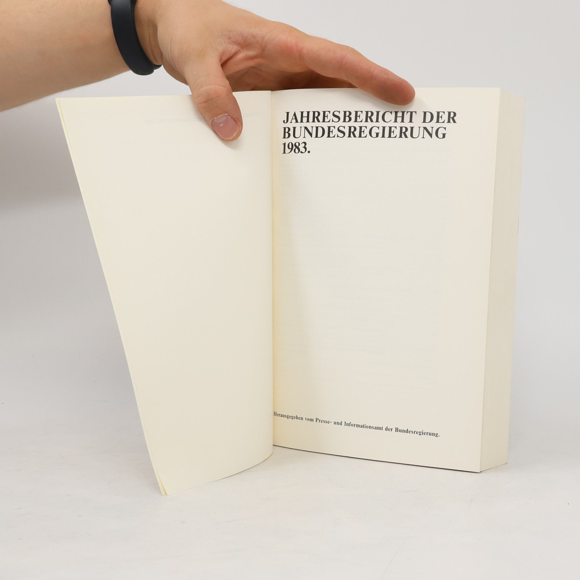 Autorenkollektiv Jahresbericht der Bundesregierung 1983