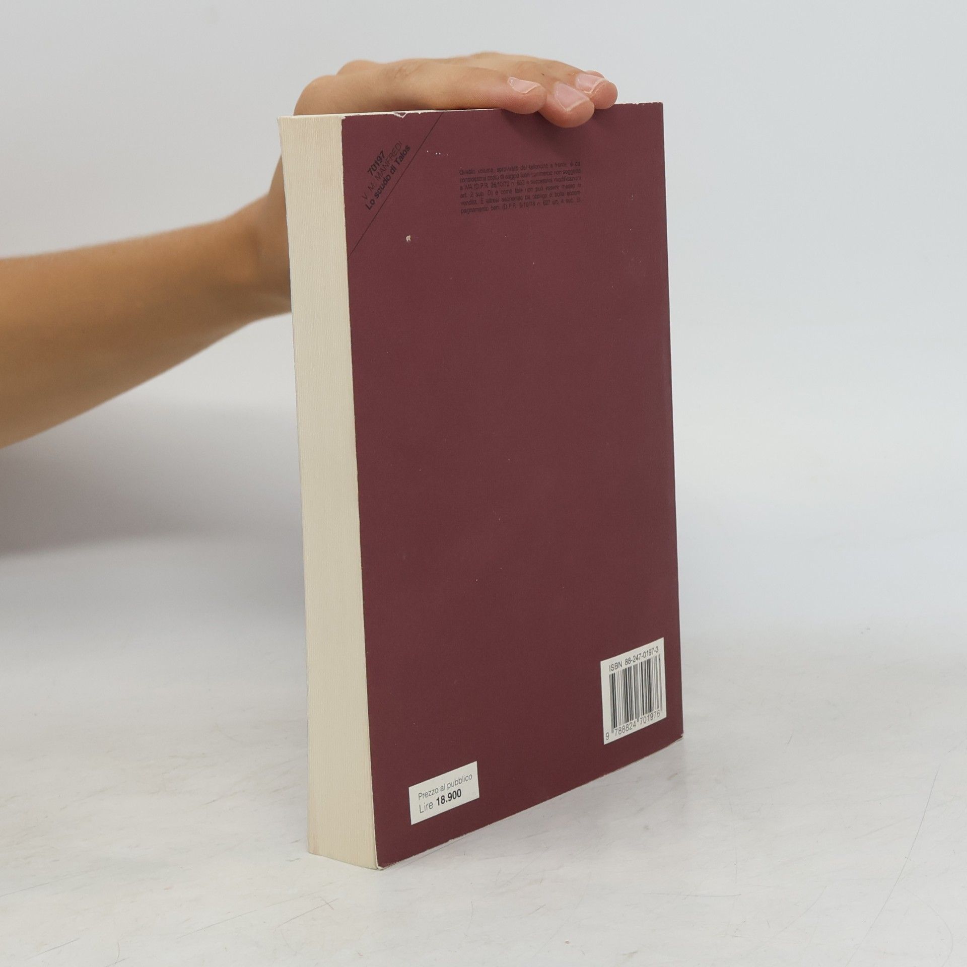 Valerio Massimo Manfredi La Lettura: Lo scudo di Talos