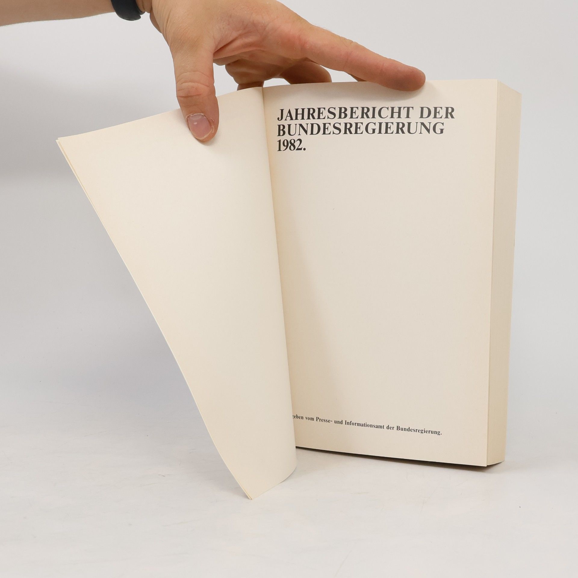 Autorenkollektiv Jahresbericht der Bundesregierung 1982