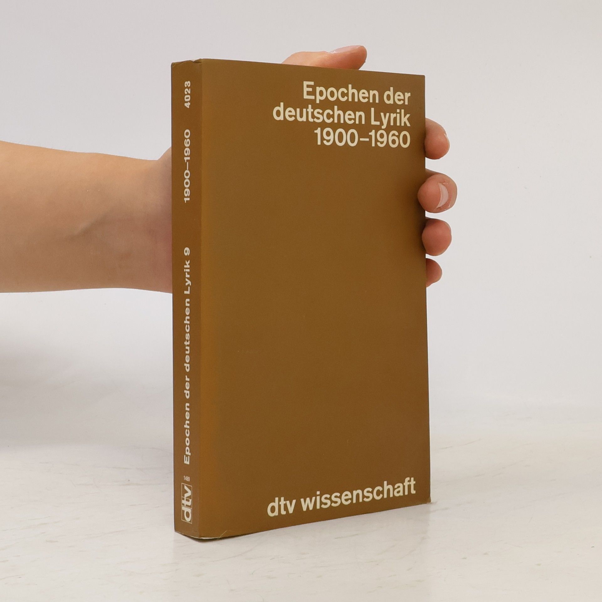 Walther Killy Epochen der deutschen Lyrik. Tl.9. Gedichte 1900-1960