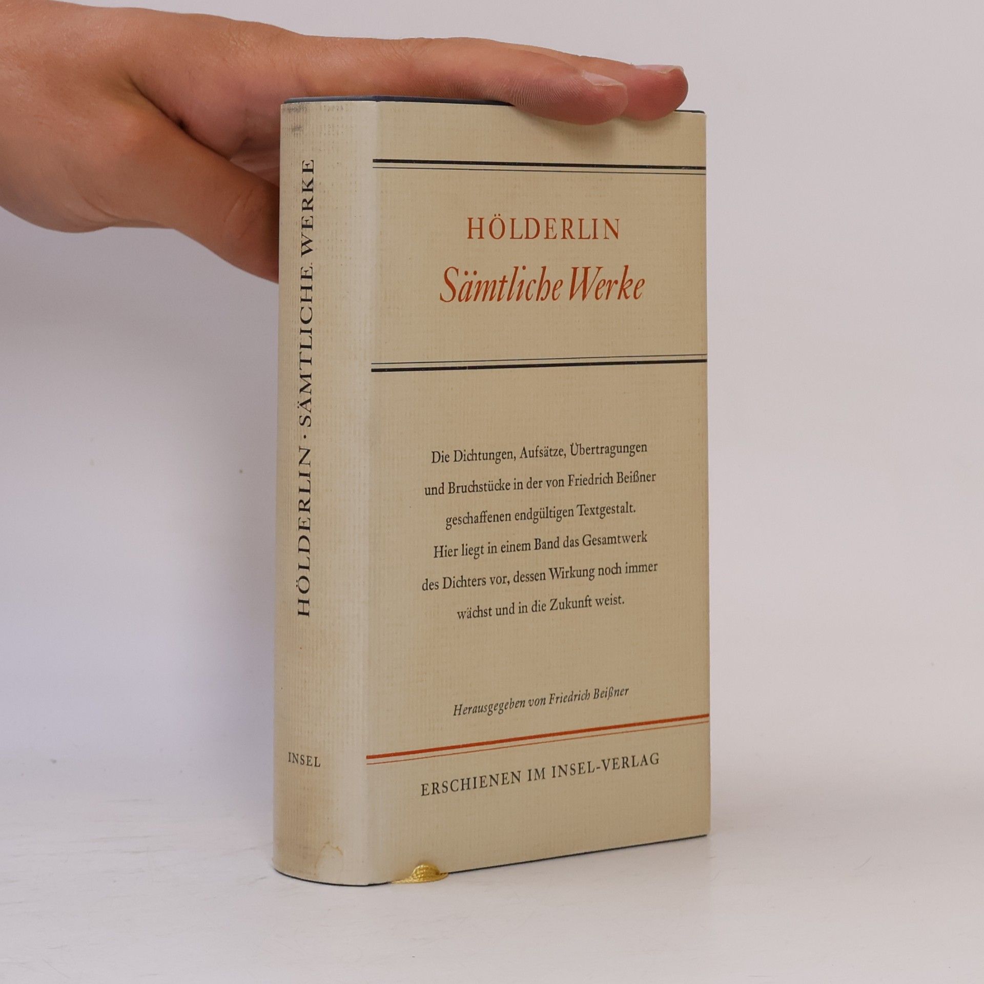 Friedrich Hölderlin Sämtliche Werke