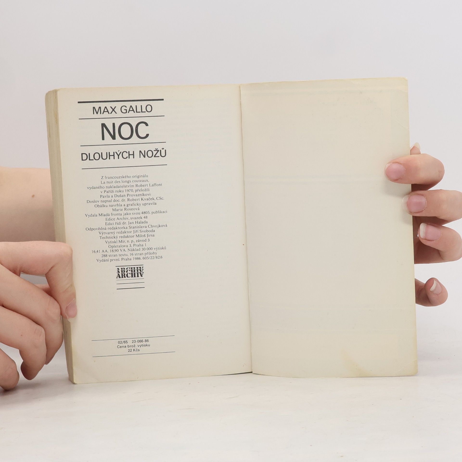 Max Gallo Noc dlouhých nožů