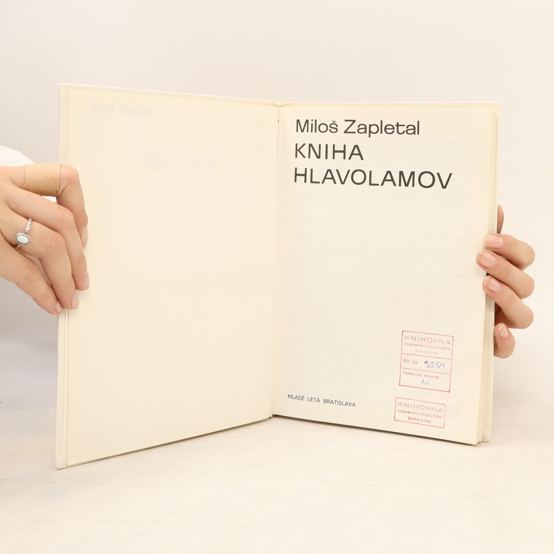 Miloš Zapletal Kniha hlavolamov