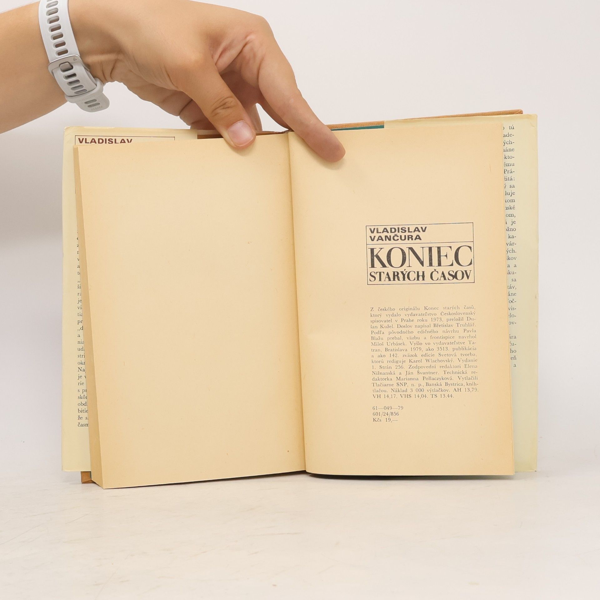 Vladislav Vančura Koniec starých časov
