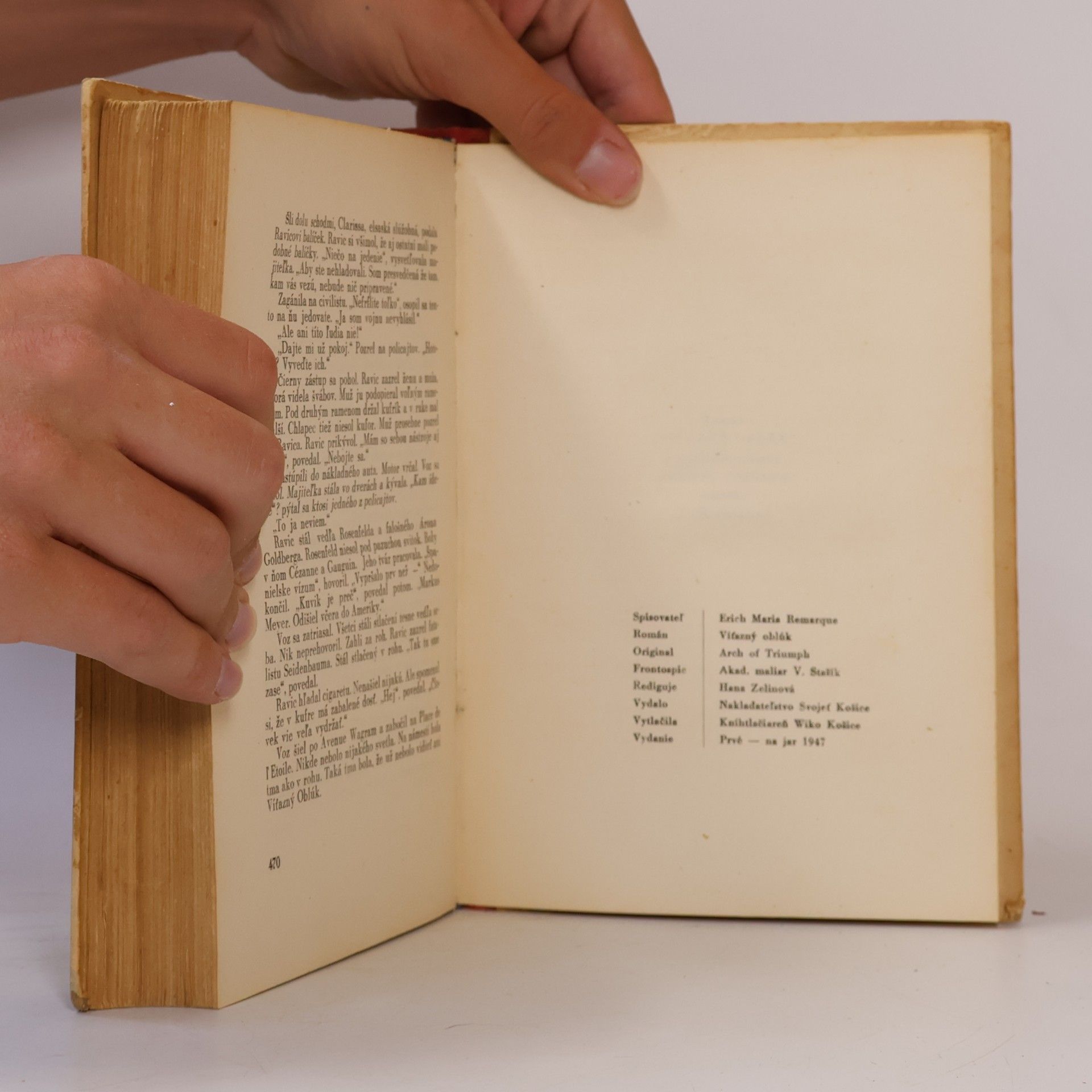 Erich Maria Remarque Víťazný oblúk