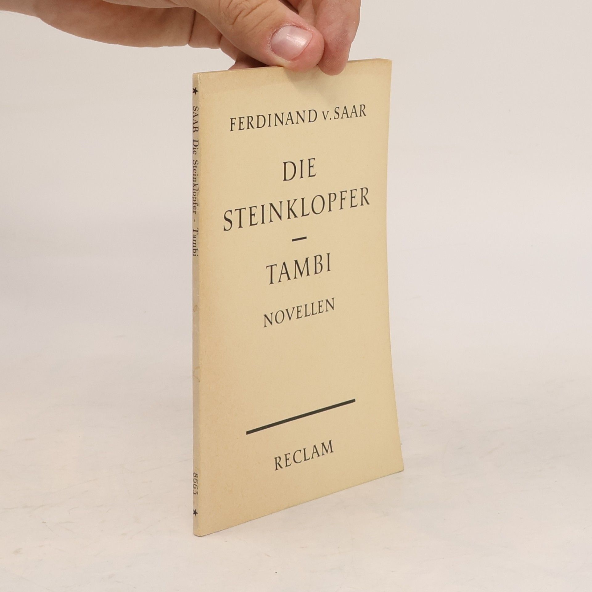 Ferdinand V. Saar Die Steinklopfer. Tambi