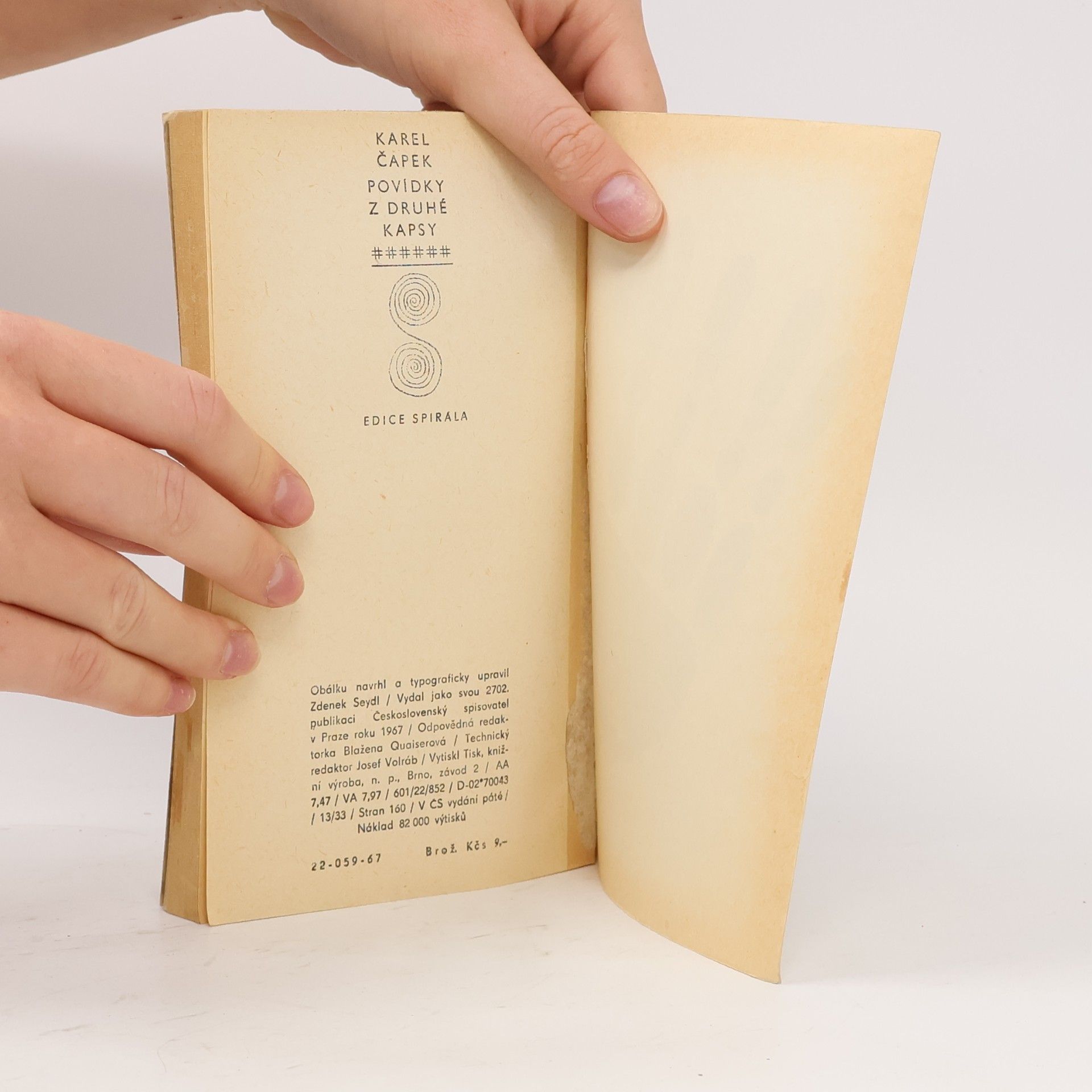 Karel Čapek Povídky z druhé kapsy