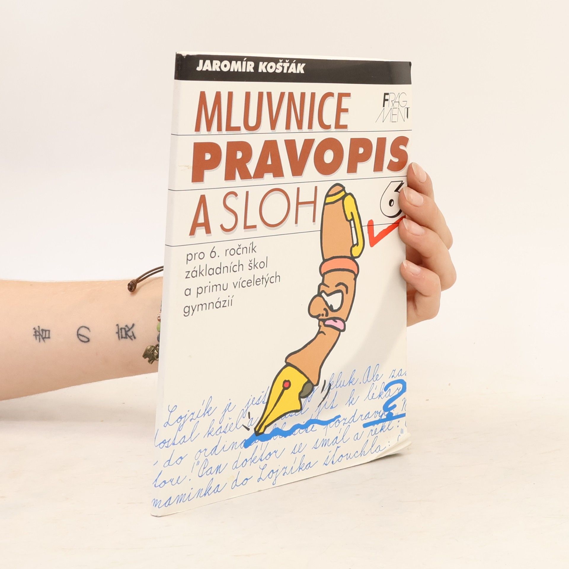 Jaroslav Košťák Mluvnice, pravopis a sloh pro 6. ročník základních škol a primu víceletých gymnázií