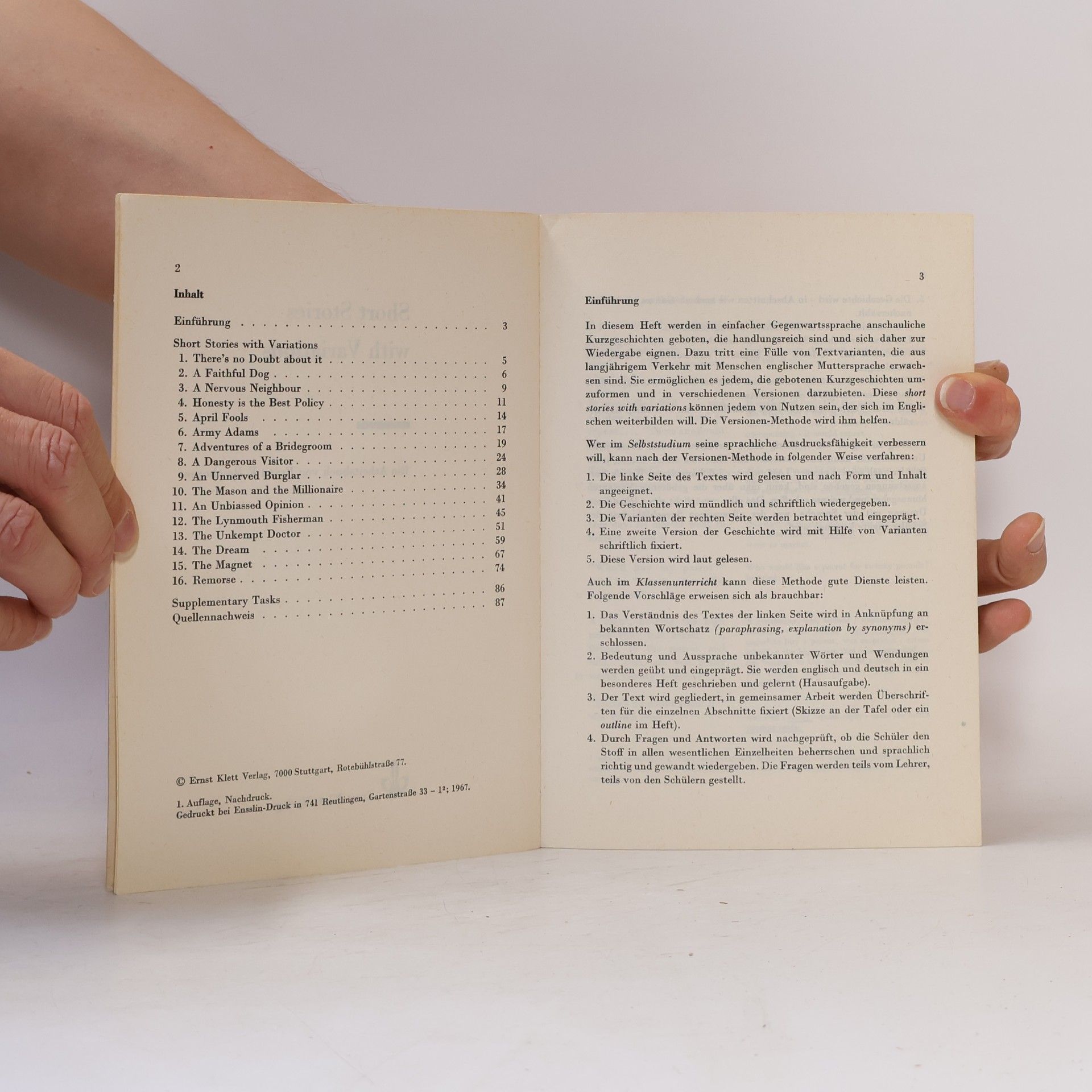 Franz F. Beschorner Short Stories with Variations