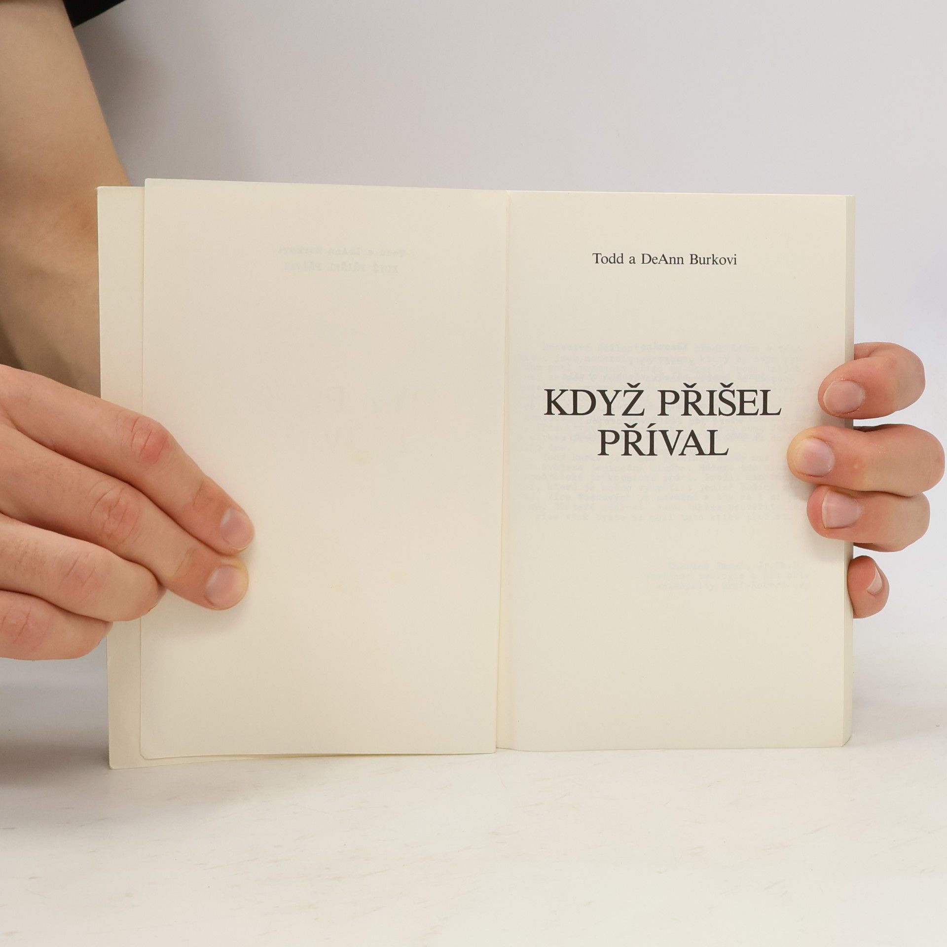 Todd Burke Když přišel příval