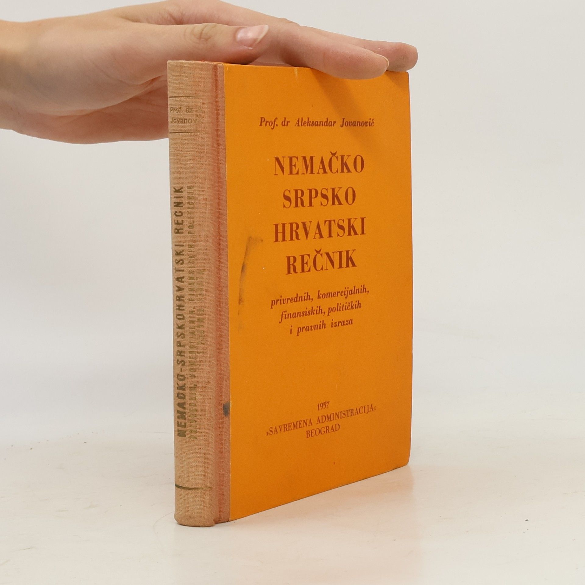 Alexksandr Jovanovič Nemačko srpsko hrvatski rečnik