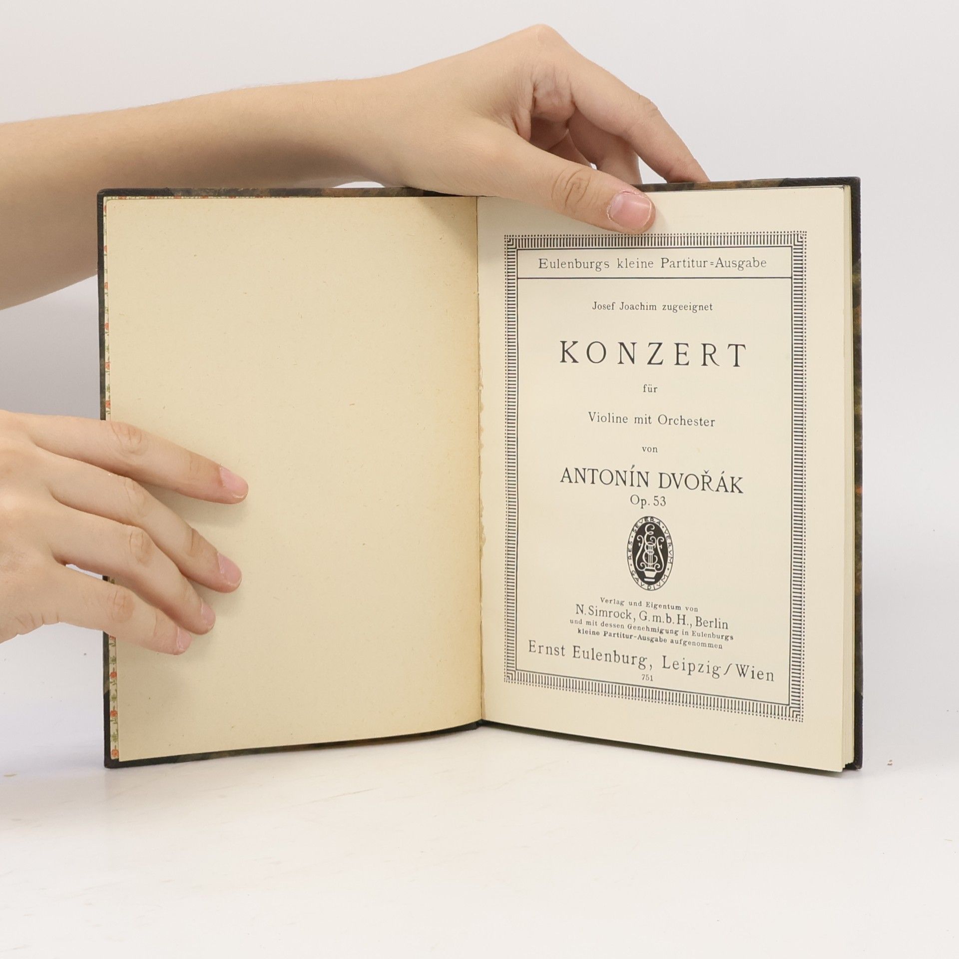 Antonín Dvořák Konzert für Violine mit Orchester