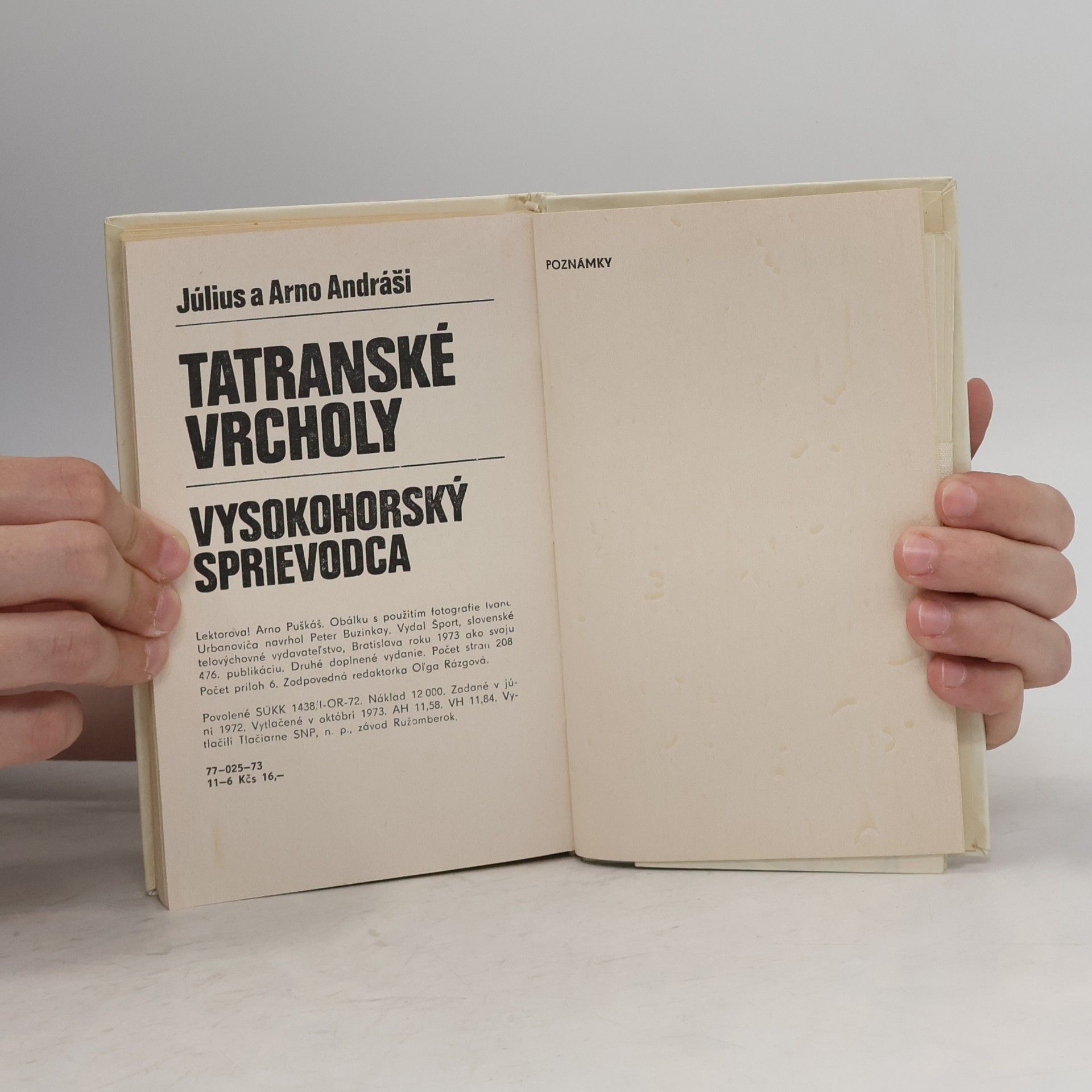 Július Andráši Tatranské vrcholy
