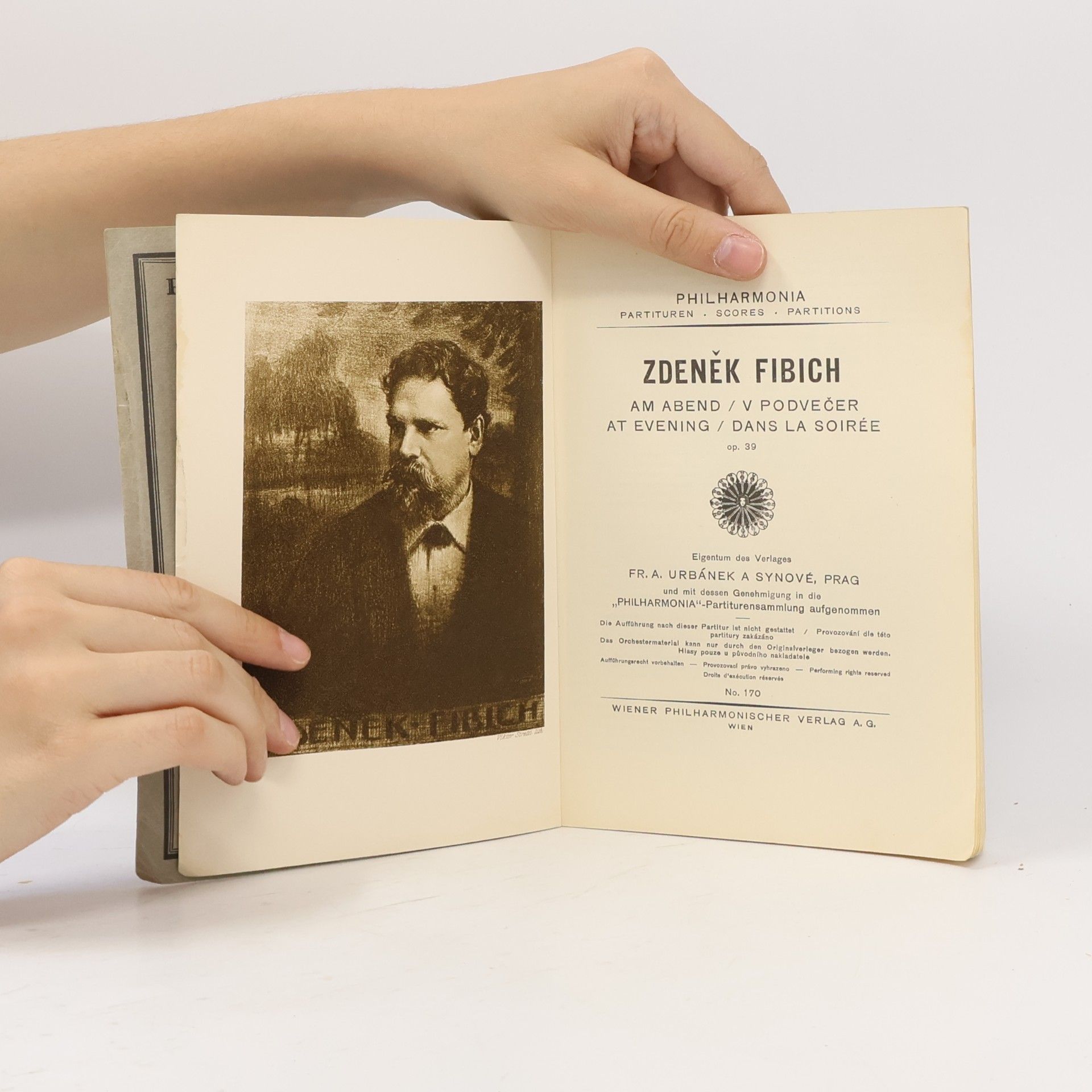 Zdeněk Fibich Am Abend. V podvečer. At Evening. Dans la soirée