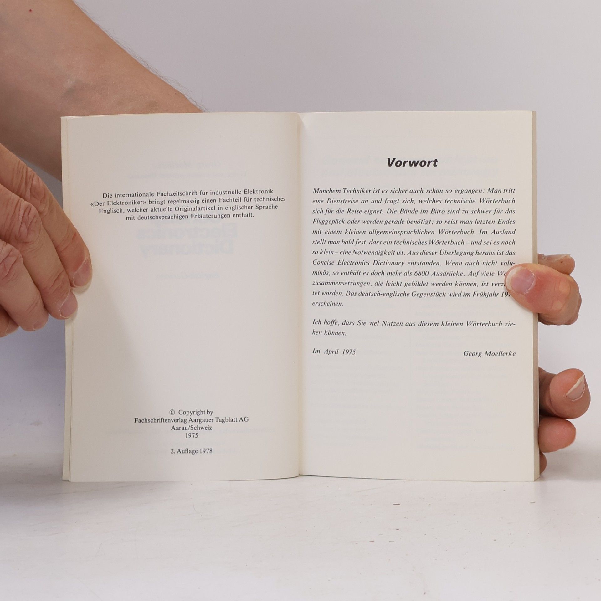 Georg Moellerke Concise Electronics Dictionary