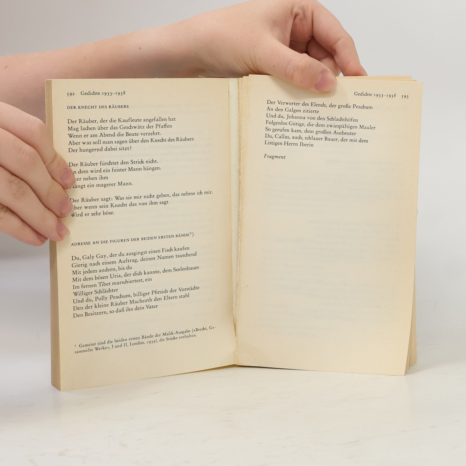 Bertolt Brecht Gesammelte Werke 9. Gedichte 2