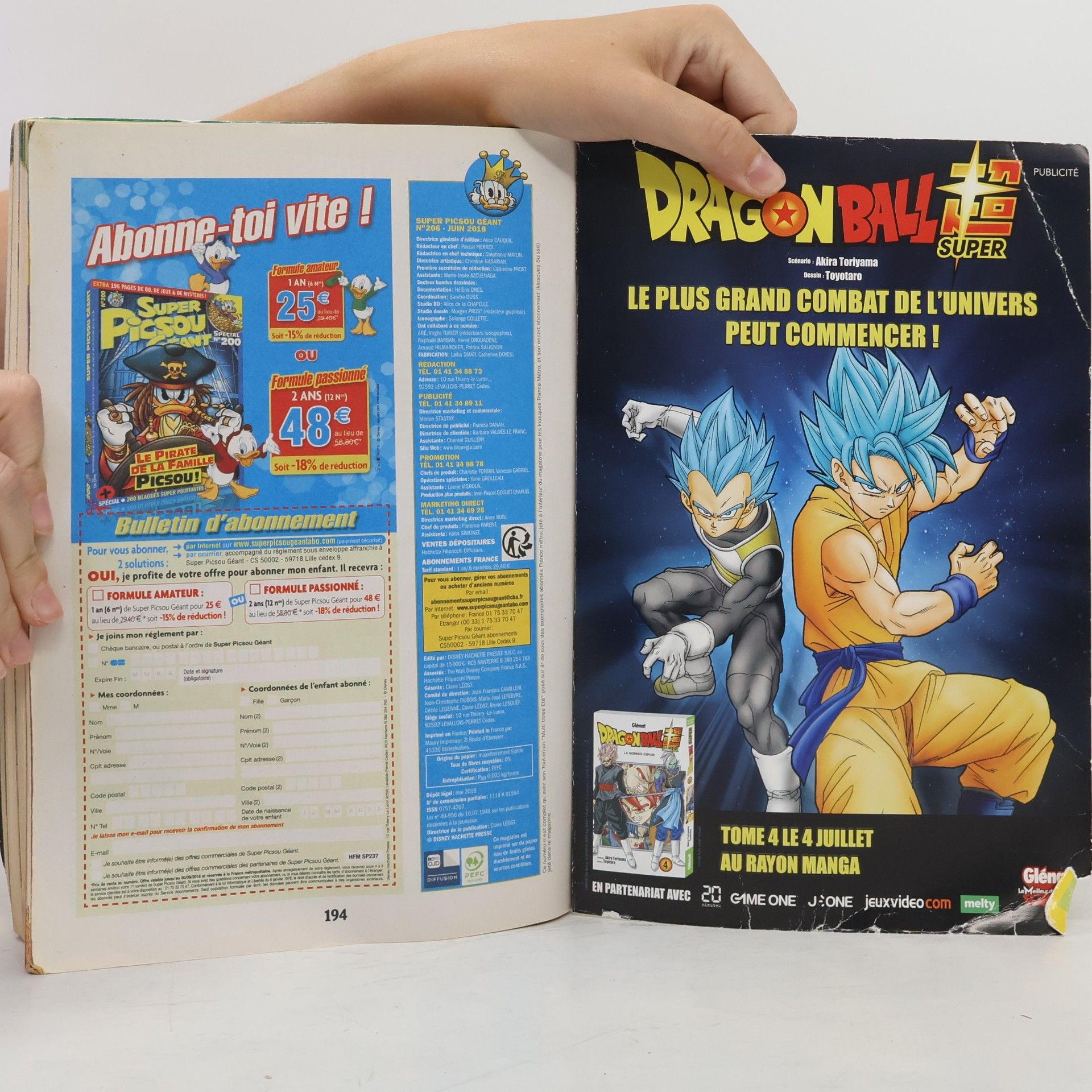Collectif d'auteurs Super Picsou Géant 206