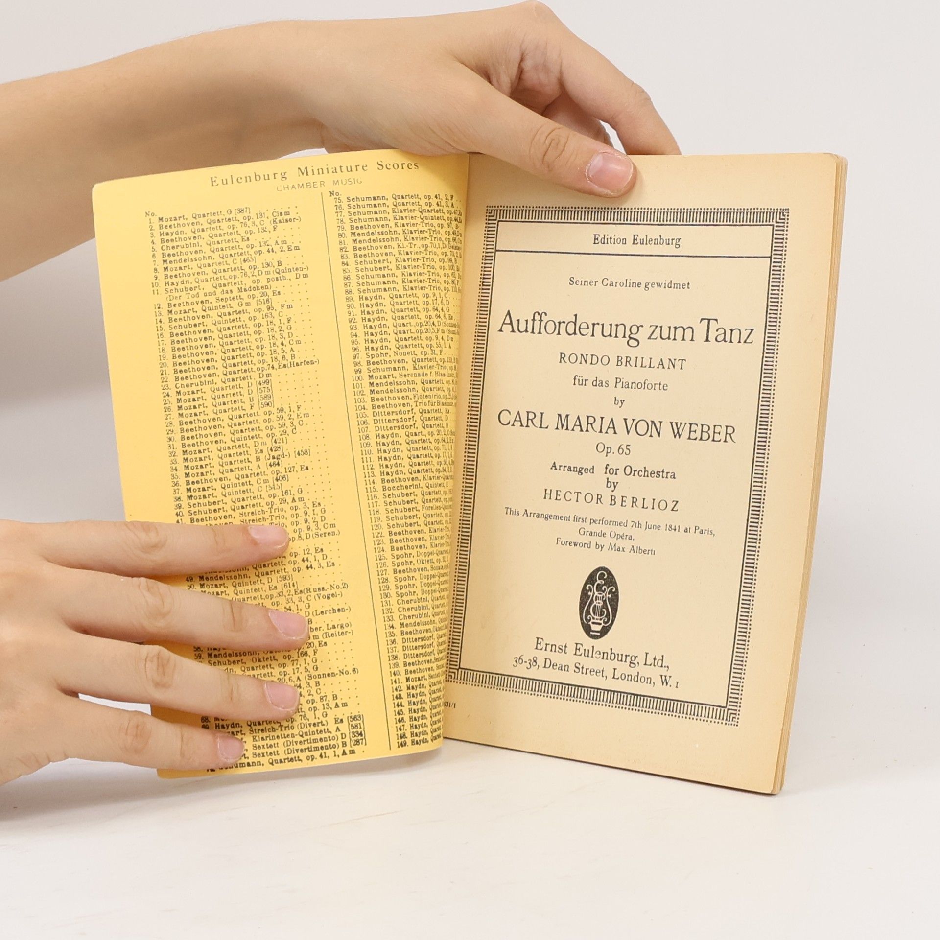 Carl Maria von Weber Aufforderung zum Tanz