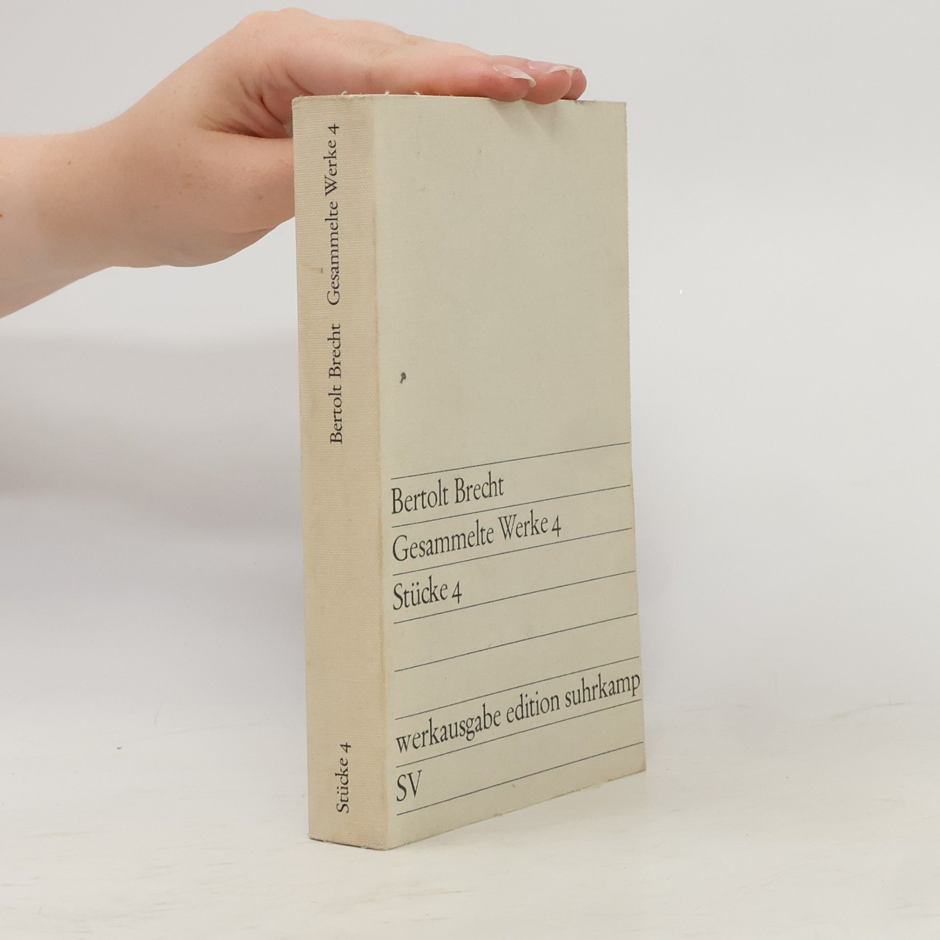 Bertolt Brecht Gesammelte Werke 4. Stücke 4