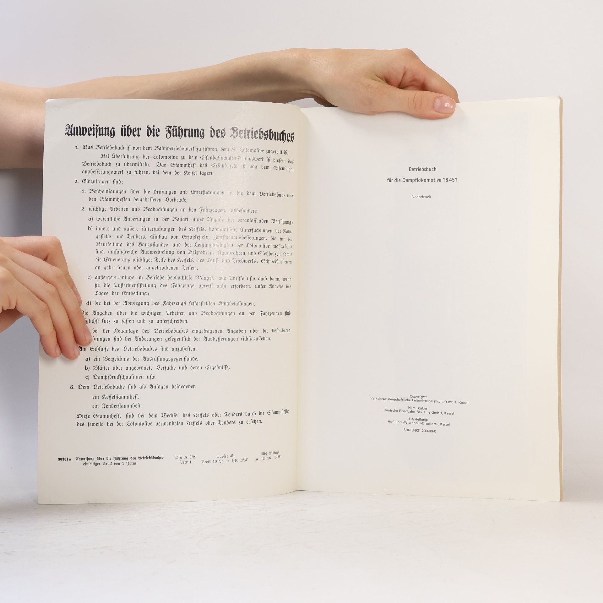 Various authors Betriebsbuch für die Dampflokomotive 18451