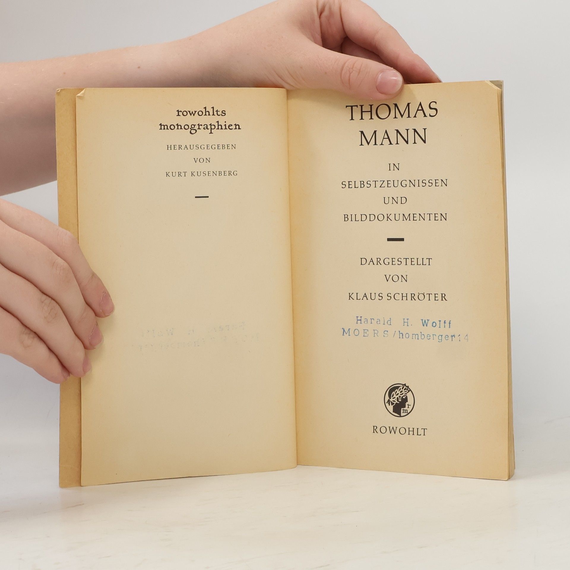 Klaus Schröter Thomas Mann