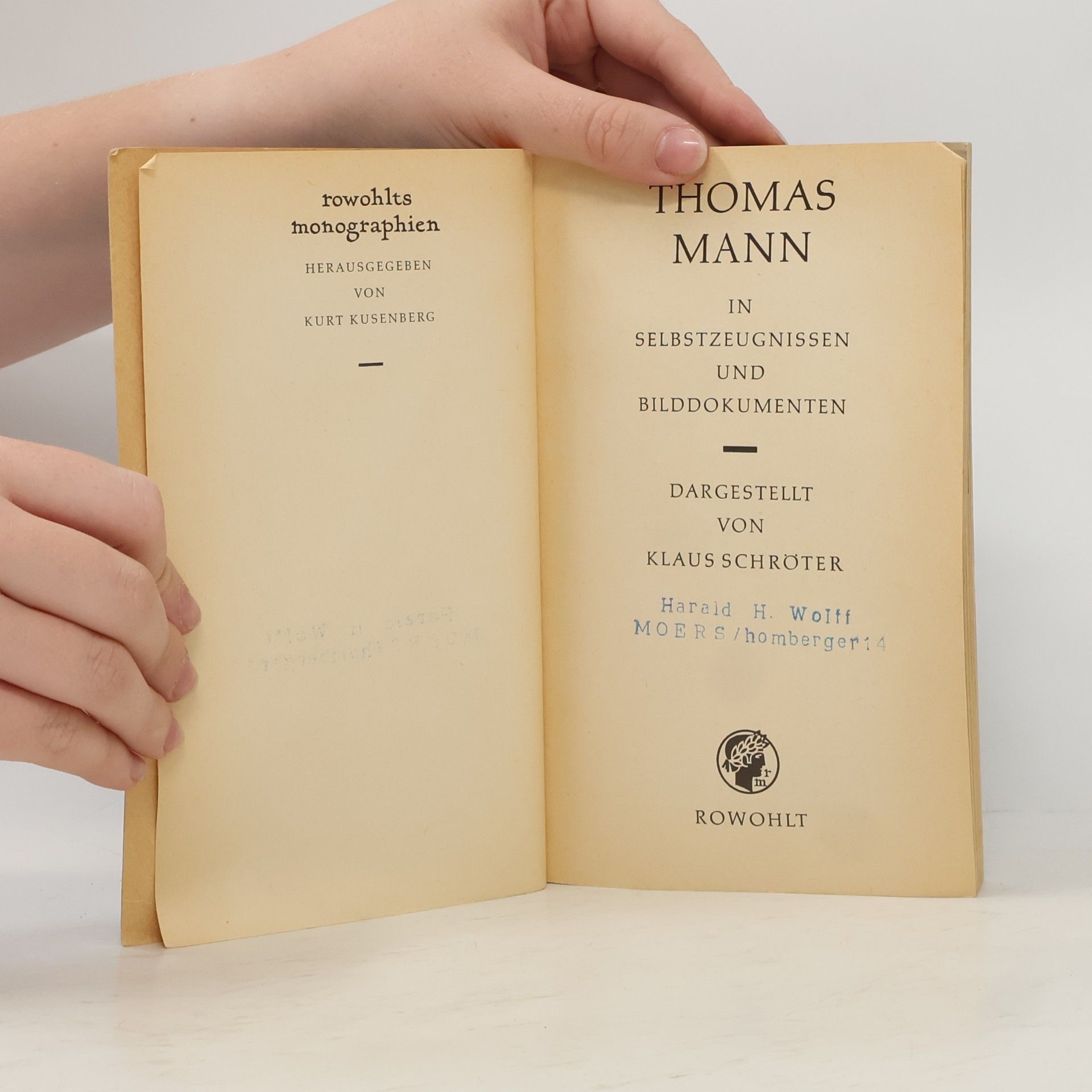 Klaus Schröter Thomas Mann