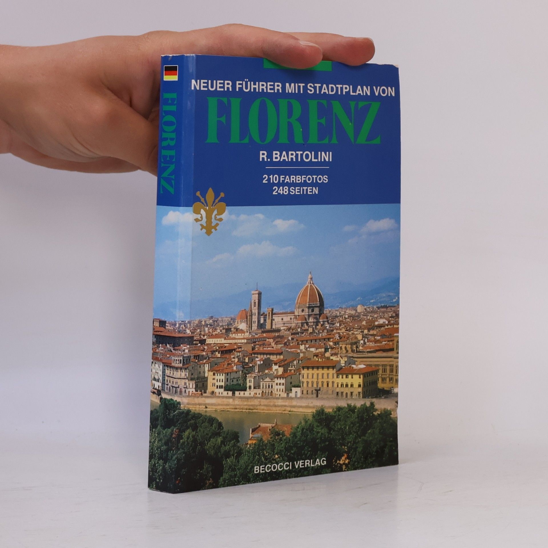 Roberto Bartolini Neuer Führer mit Stadtplan von Florenz