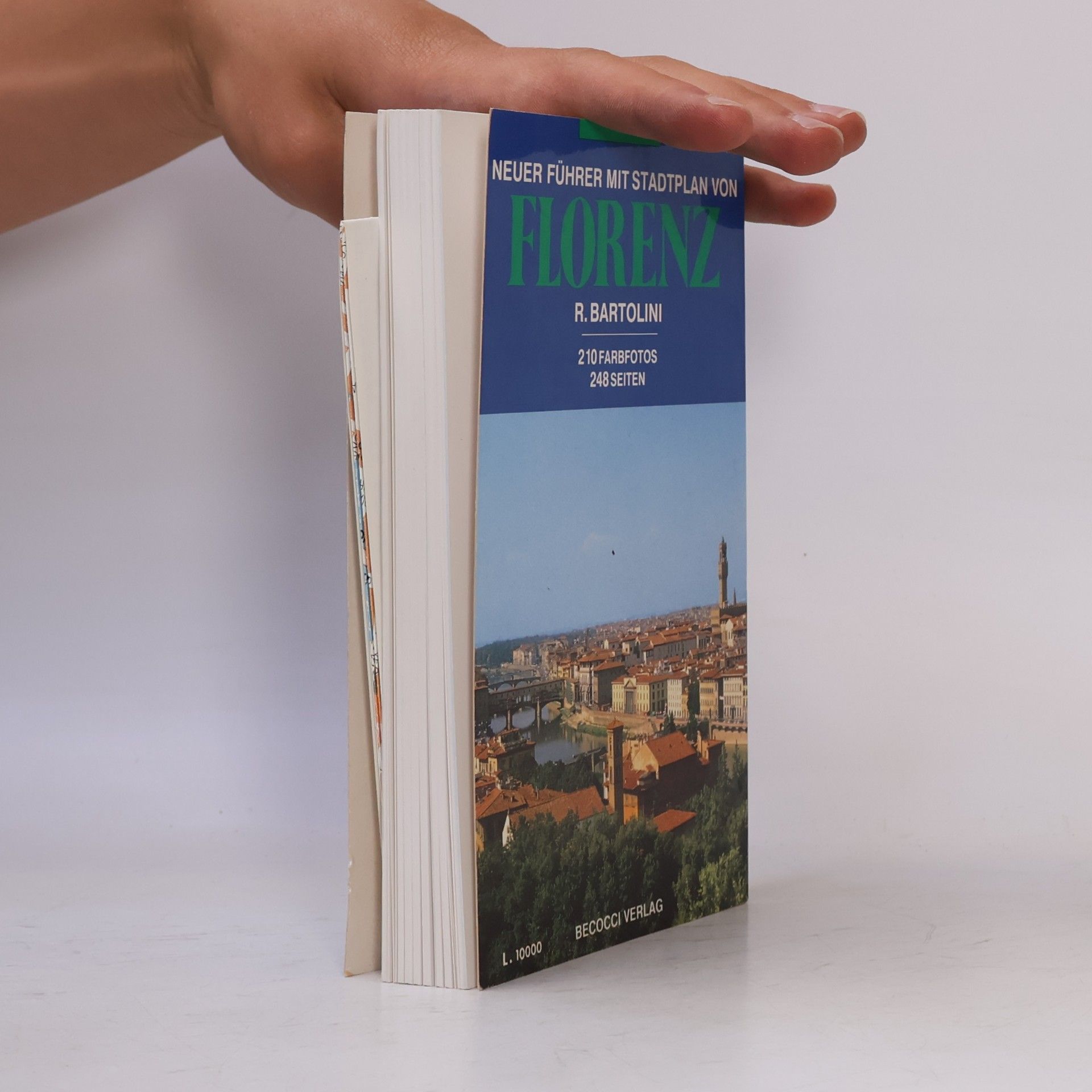Roberto Bartolini Neuer Führer mit Stadtplan von Florenz