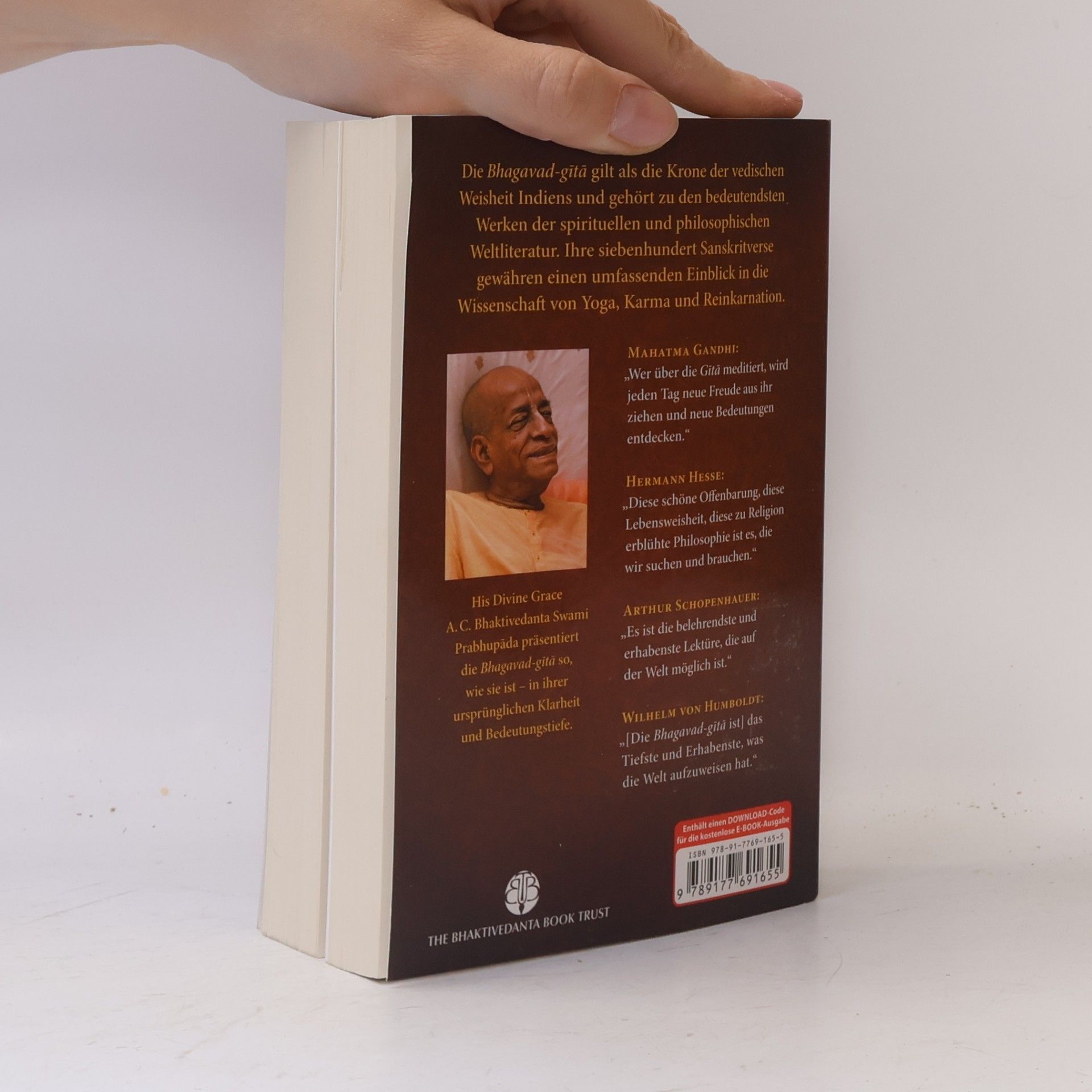 Šrí Šrímad A. Č. Bhaktivédanta Swami Prabhupáda Bhagavad-gita wie sie ist