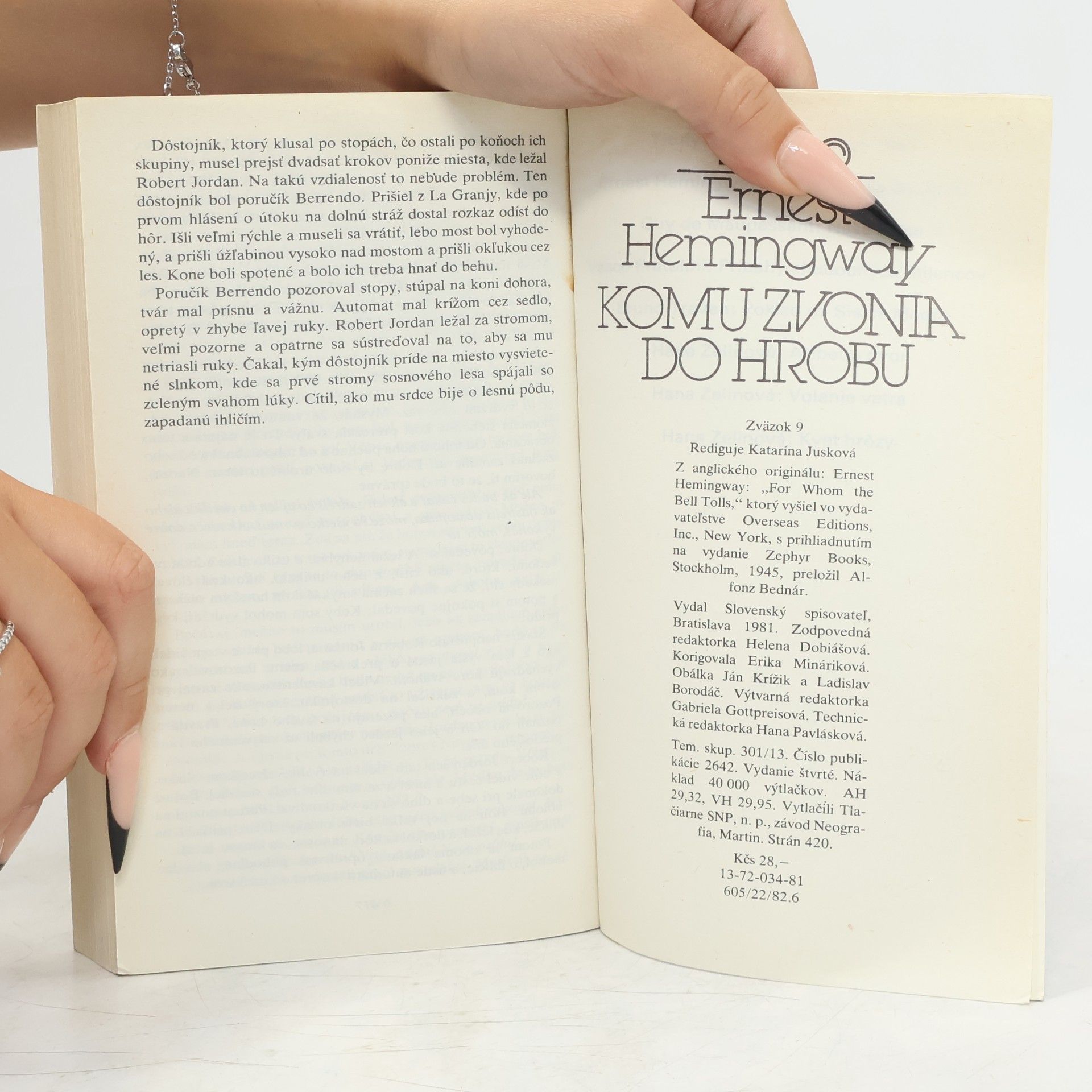 Ernest Hemingway Komu zvonia do hrobu