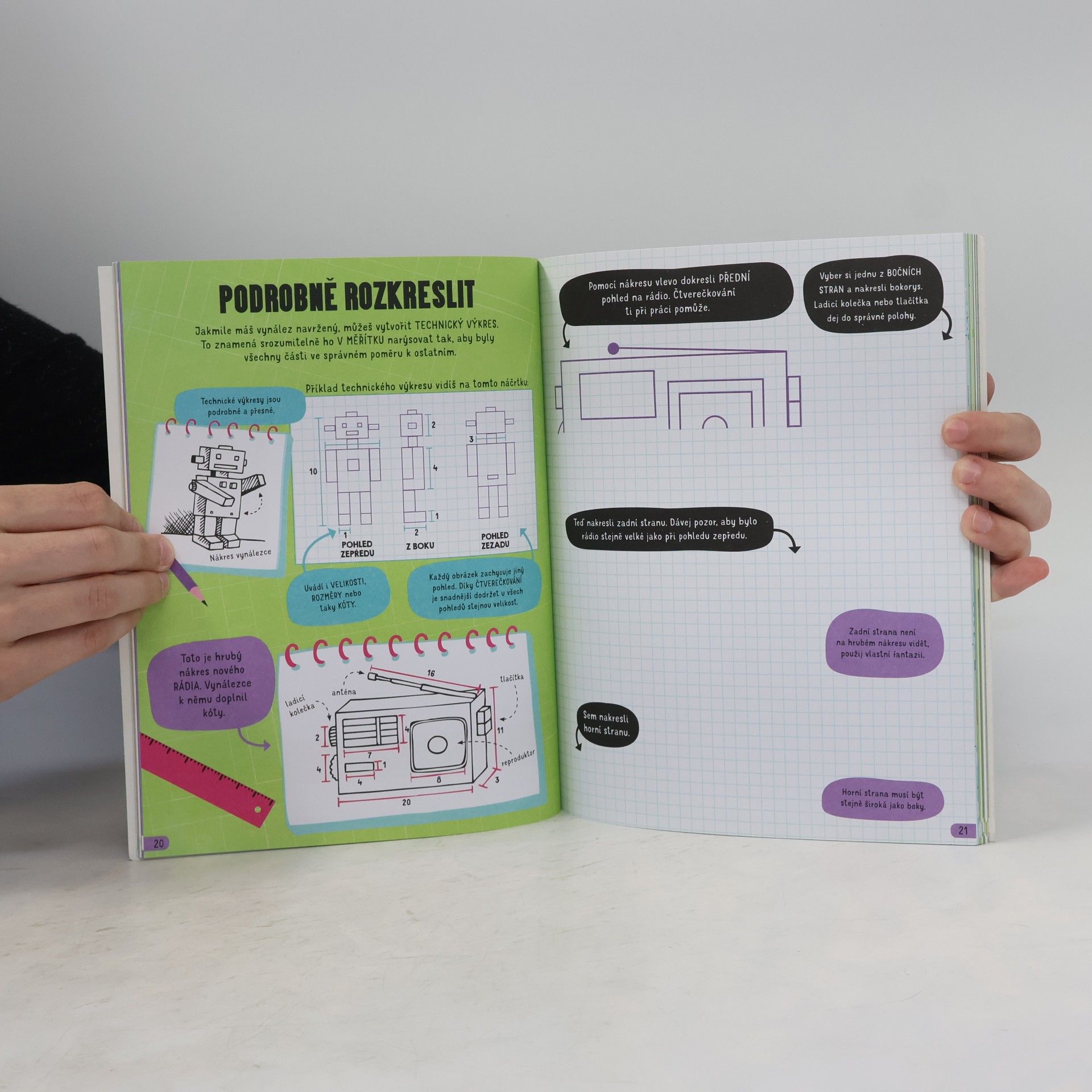 Usborne Stem Sešit počmárání. Vynálezy