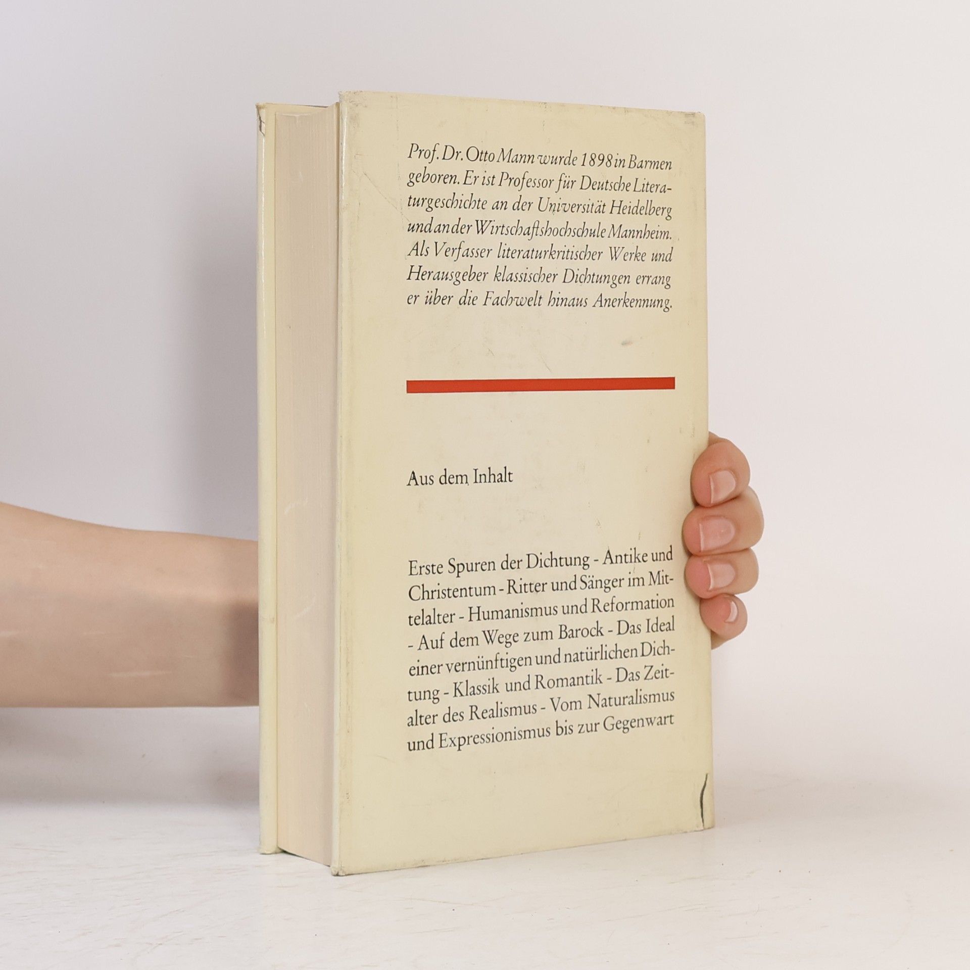 Otto Mann Deutsche Literaturgeschichte