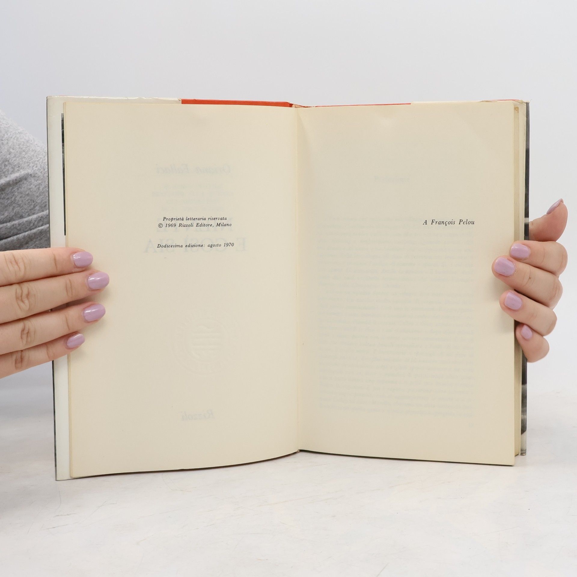 Oriana Fallaci Niente e cosi' sia
