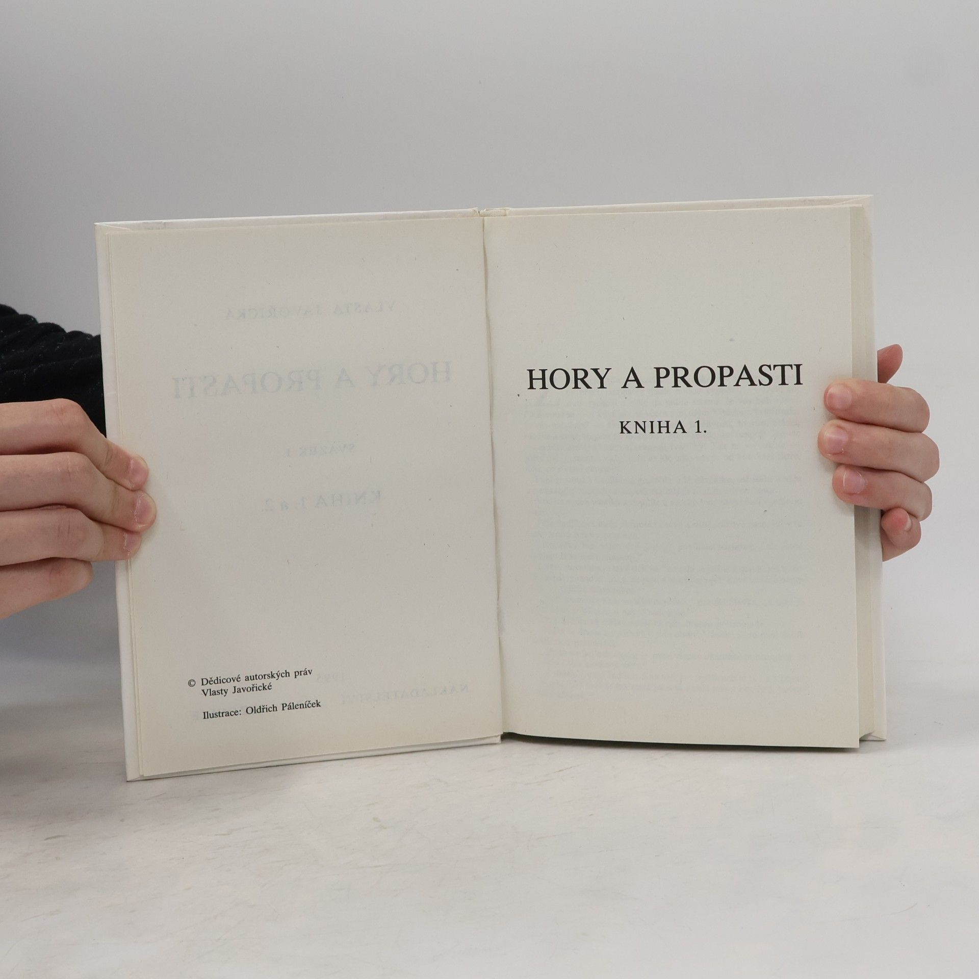 Vlasta Javořická Hory a propasti. Svazek I. Kniha 1