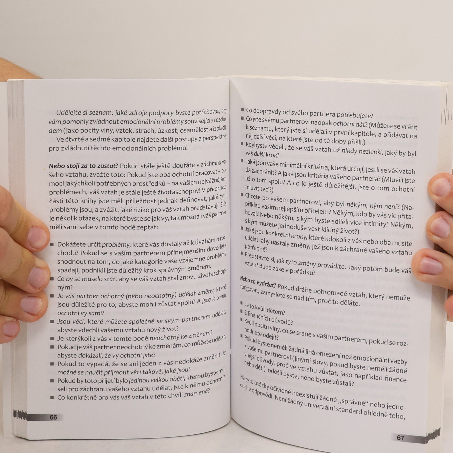 Michael S. Broder Zůstat spolu, nebo se rozejít? : průvodce partnerskou krizí