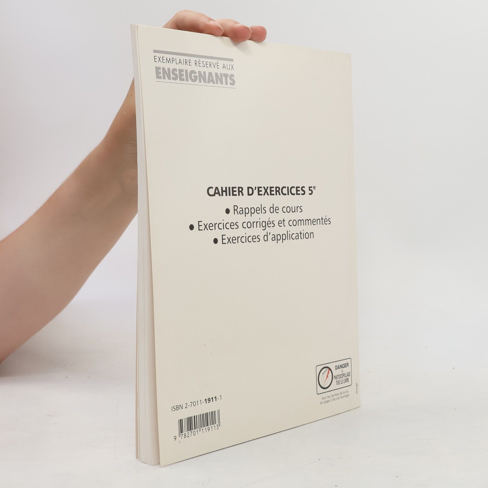 Philippe Depresle Mathématiques, 5e. Cahier d'exercices