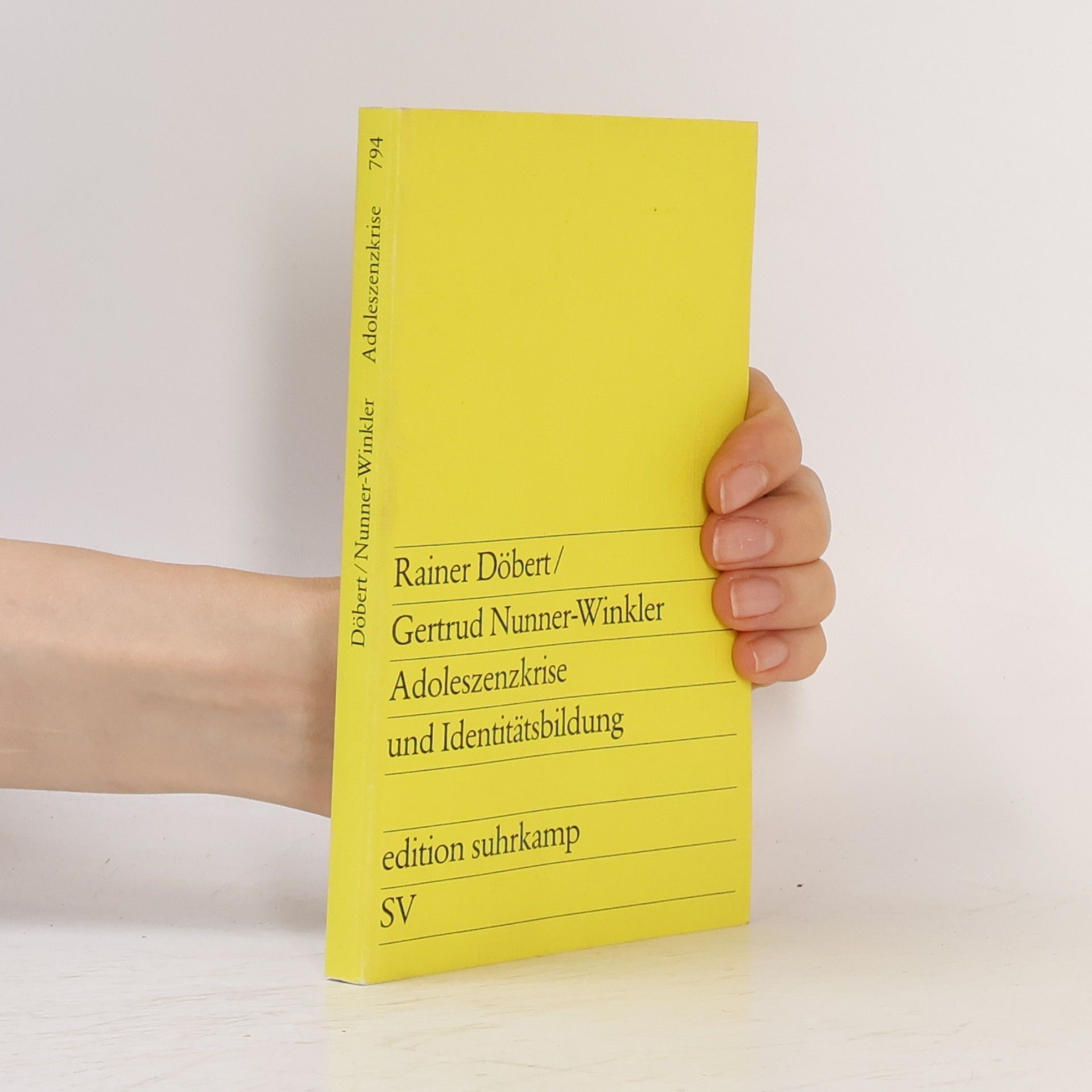 Rainer Döbert Adoleszenzkrise und Identitätsbildung